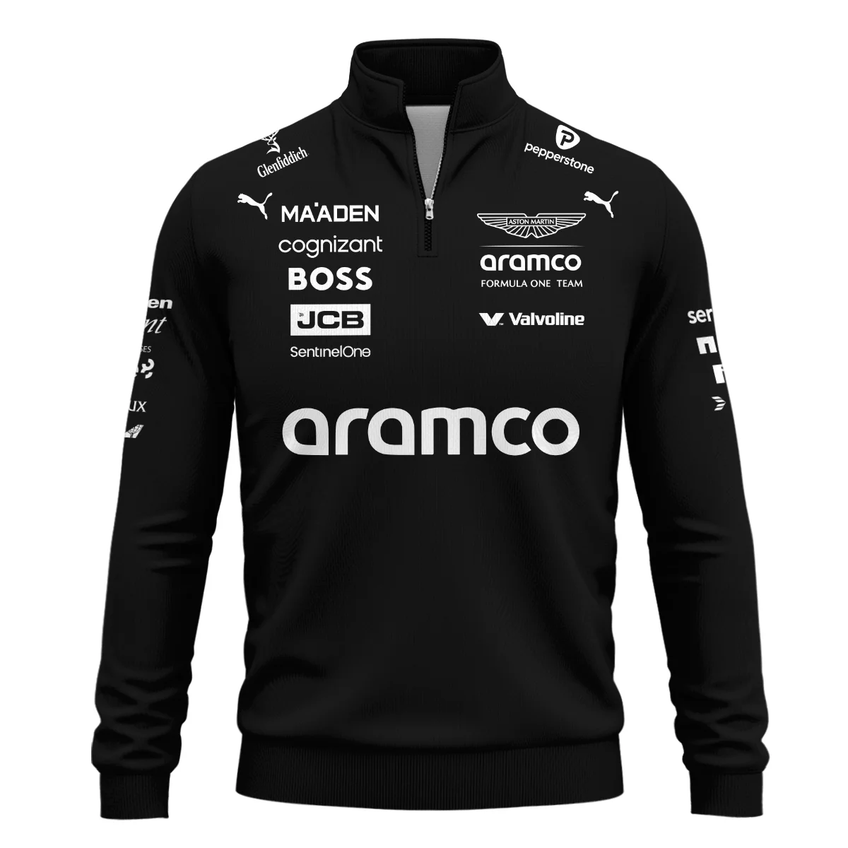 2025 Aston Martin F1 Team Suit Quarter-Zip Sweatshirt BLVA120725A05AMQZS - Image 2