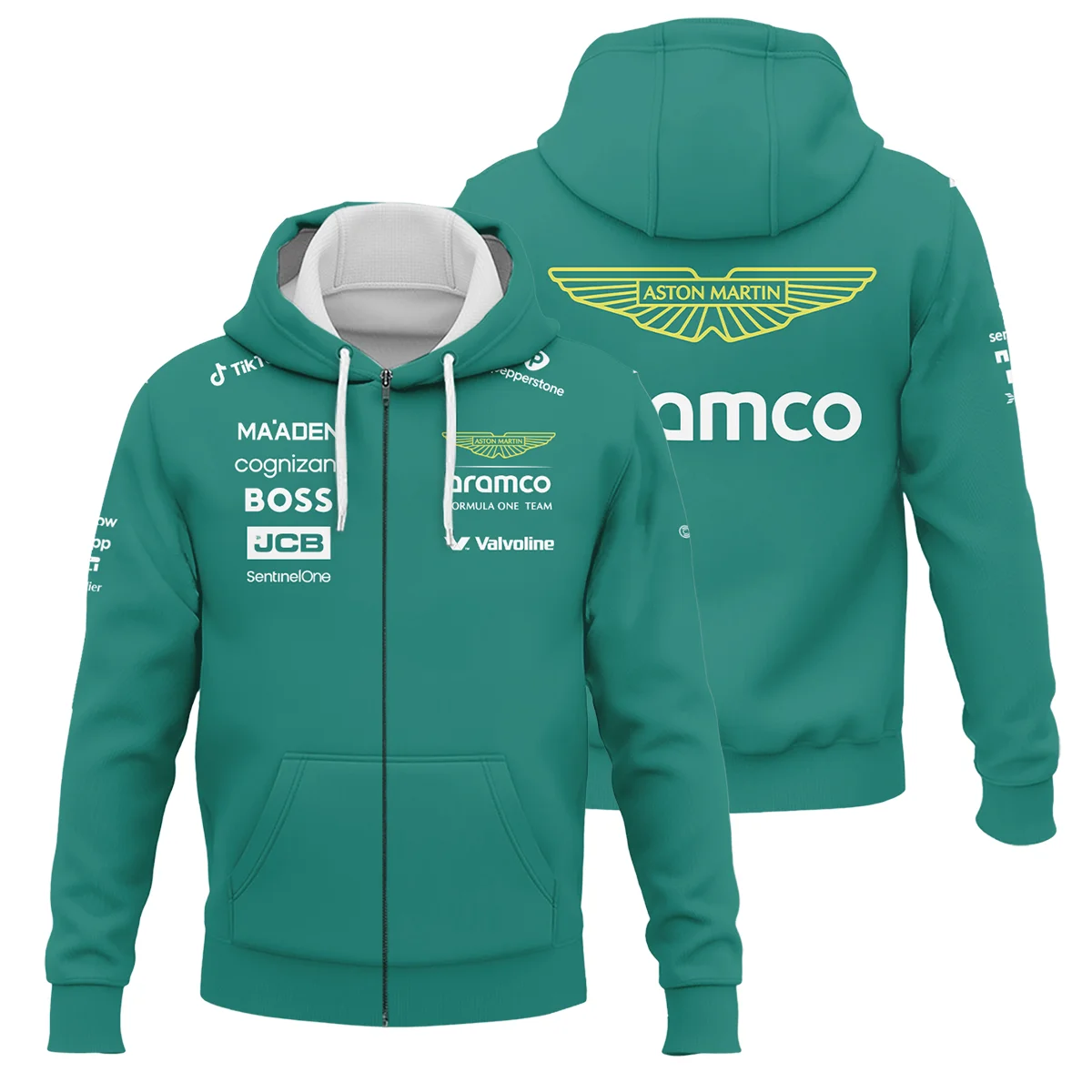 2025 Aston Martin F1 Team Suit Zipper Hoodie BLVA120725A01AMZHD