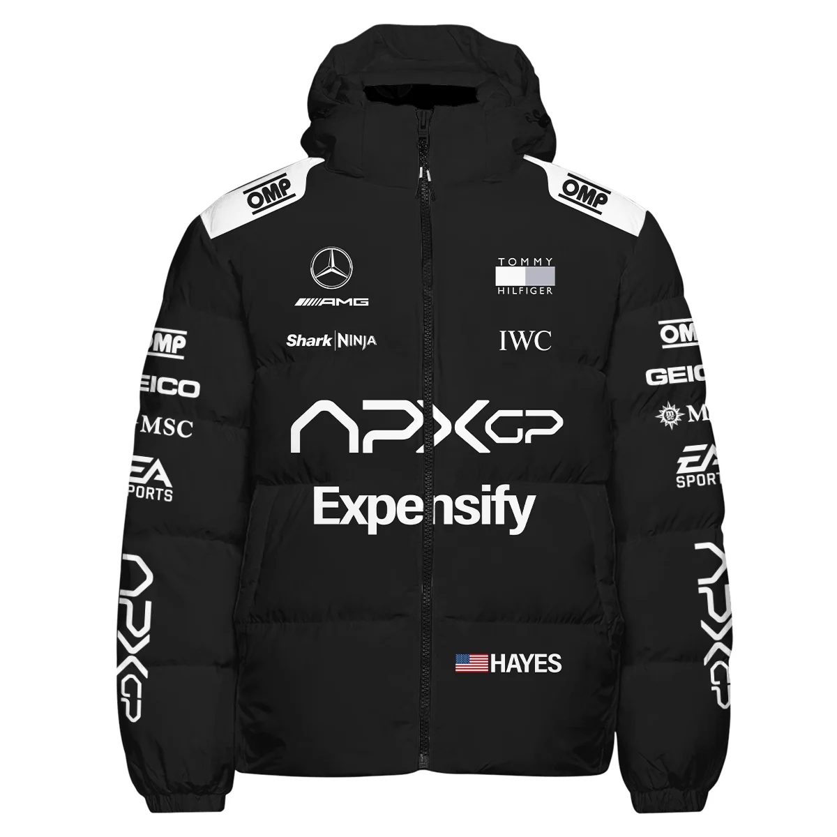 2025 Black Version For Racing Fan Down & Puffer Jackets BLF116625A2HCJ - Image 2