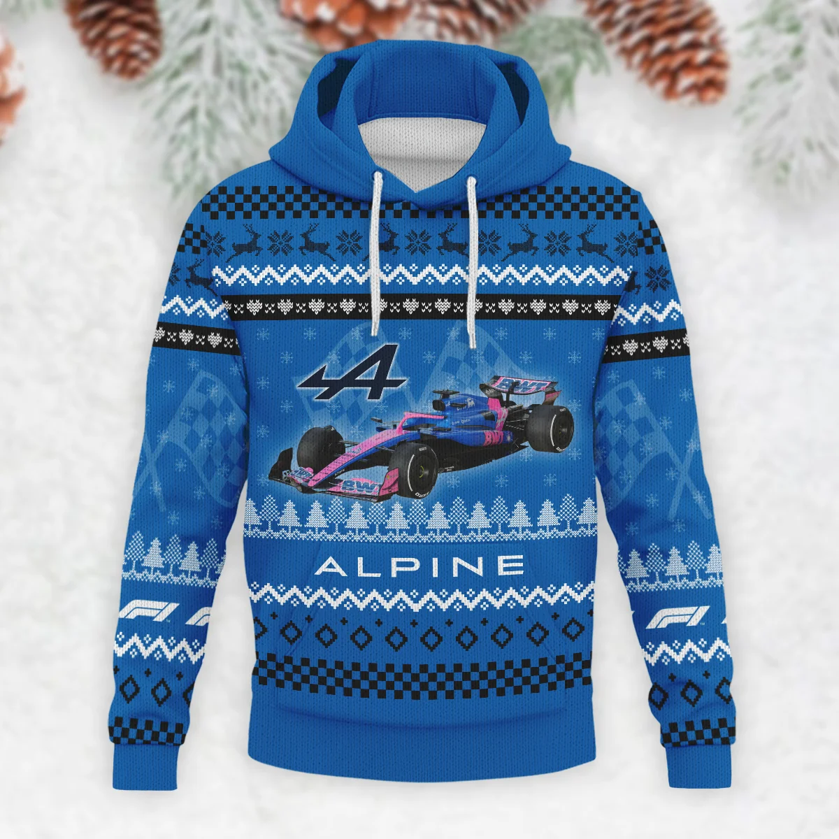 2025 Car Alpine Formula 1 - Knitted Hoodie BLVAF12209250A22ALP - Image 2
