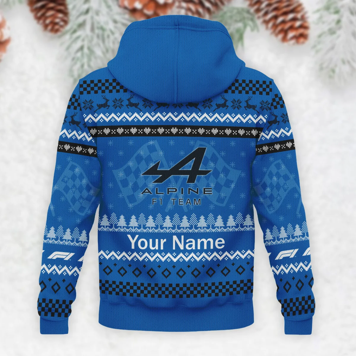 2025 Car Alpine Formula 1 - Knitted Hoodie BLVAF12209250A22ALP - Image 3