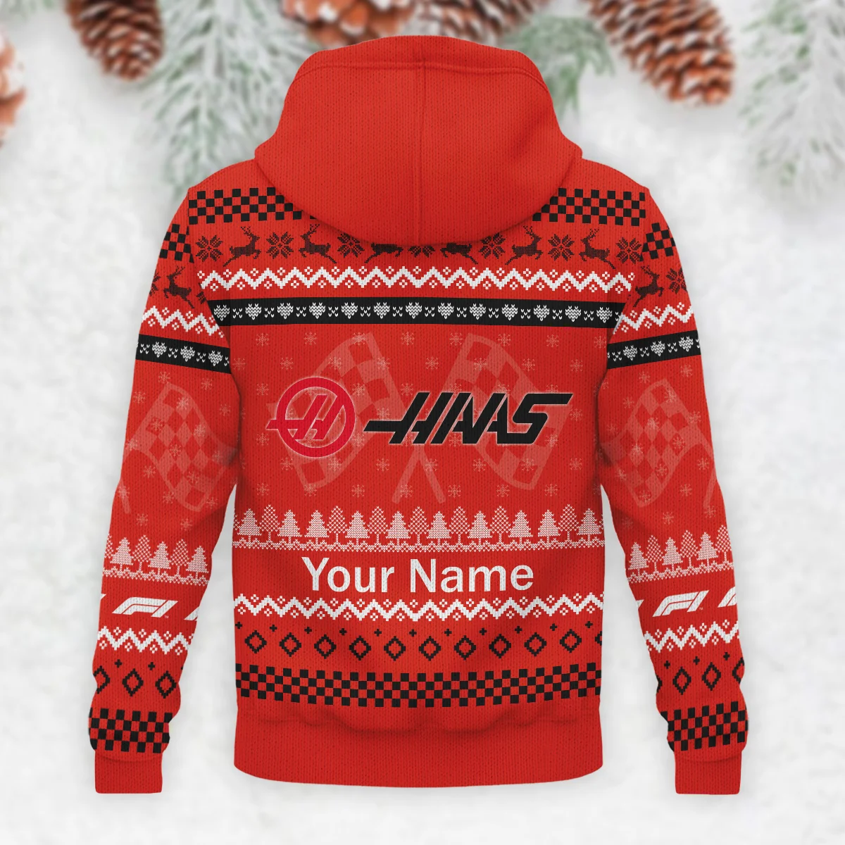 2025 Car Haas Formula 1 - Knitted Hoodie BLVAF12209250A22HAAS - Image 3