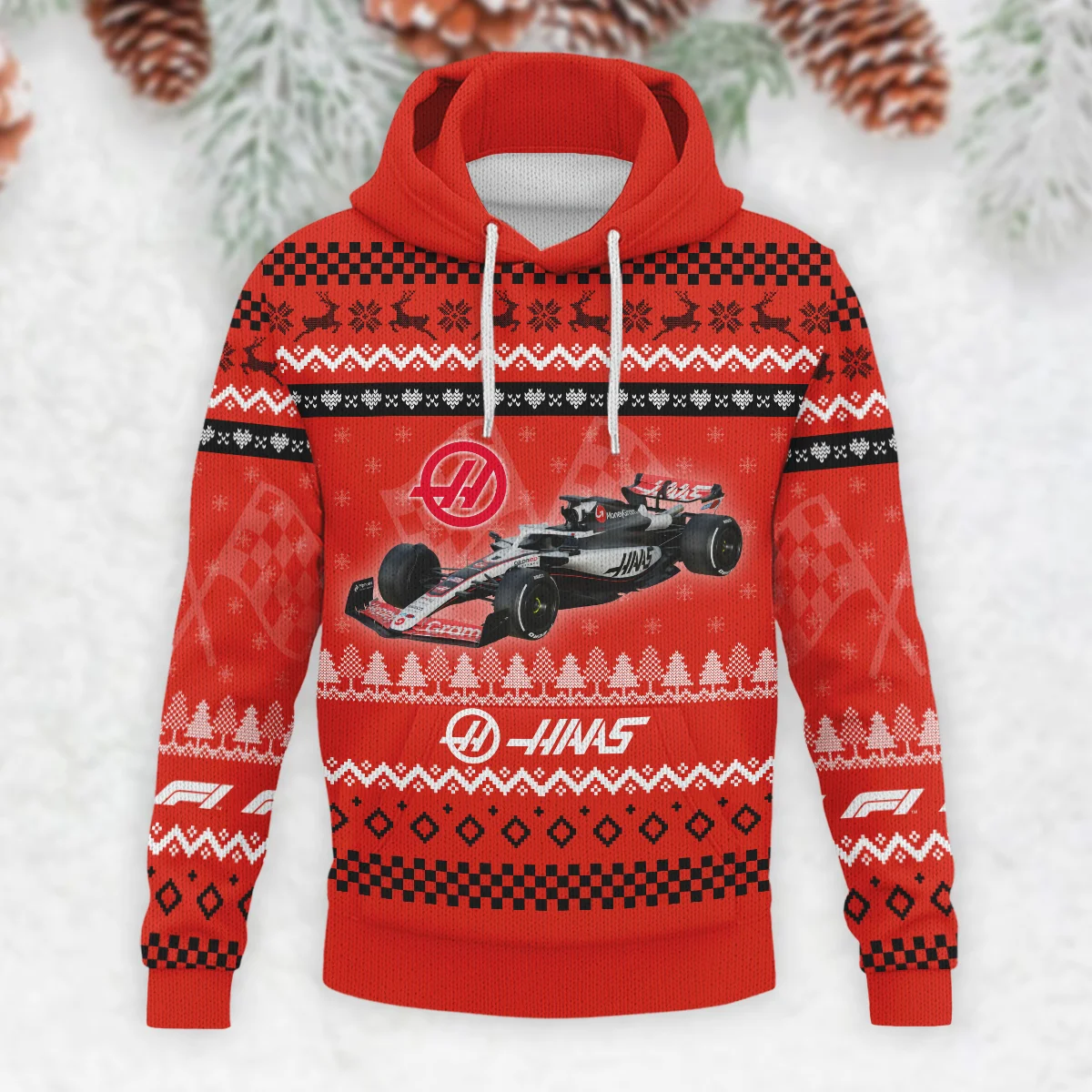 2025 Car Haas Formula 1 - Knitted Hoodie BLVAF12209250A22HAAS - Image 2