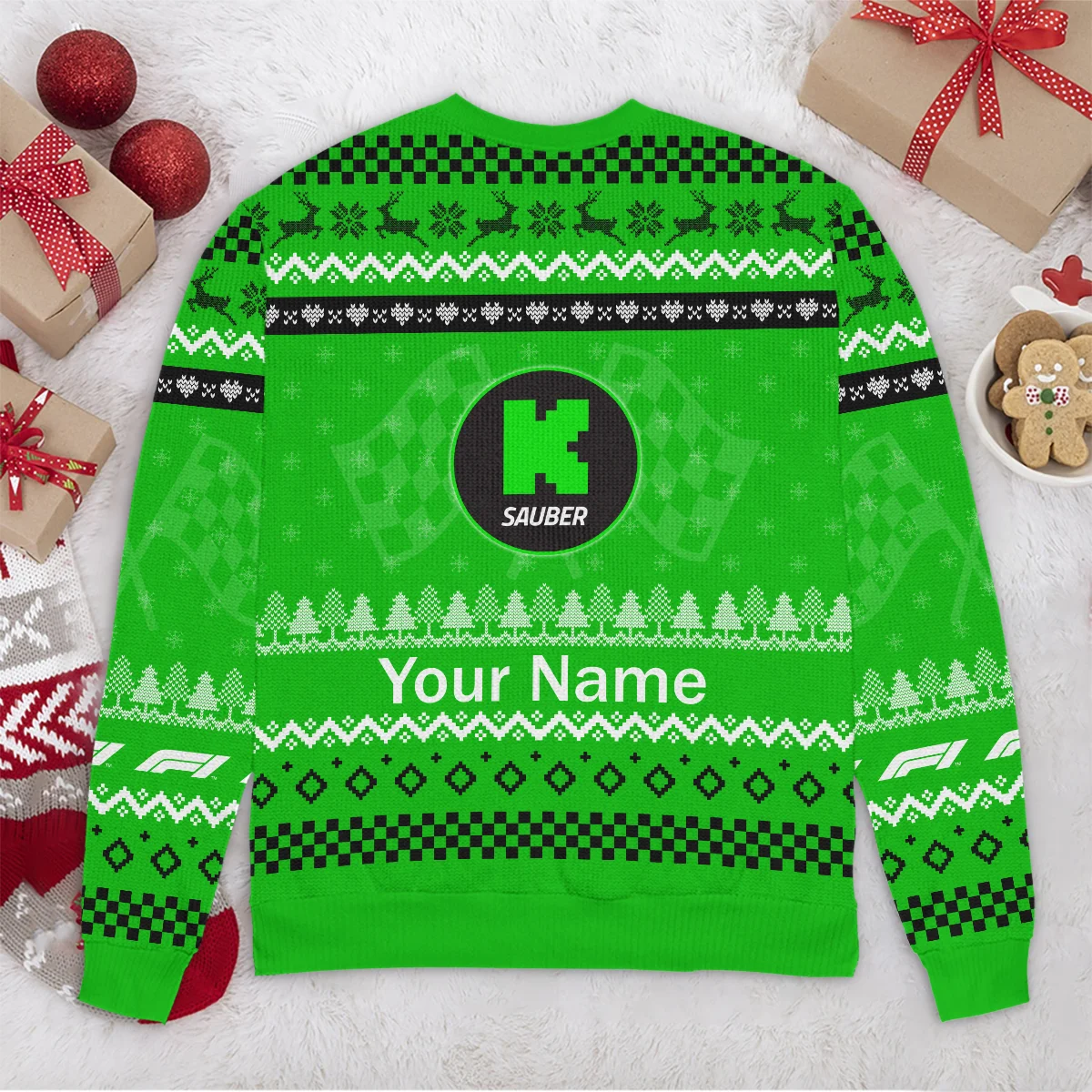 2025 Car Kick Sauber Formula 1 - Ugly Sweater BLVAF1220925A22KS - Image 6