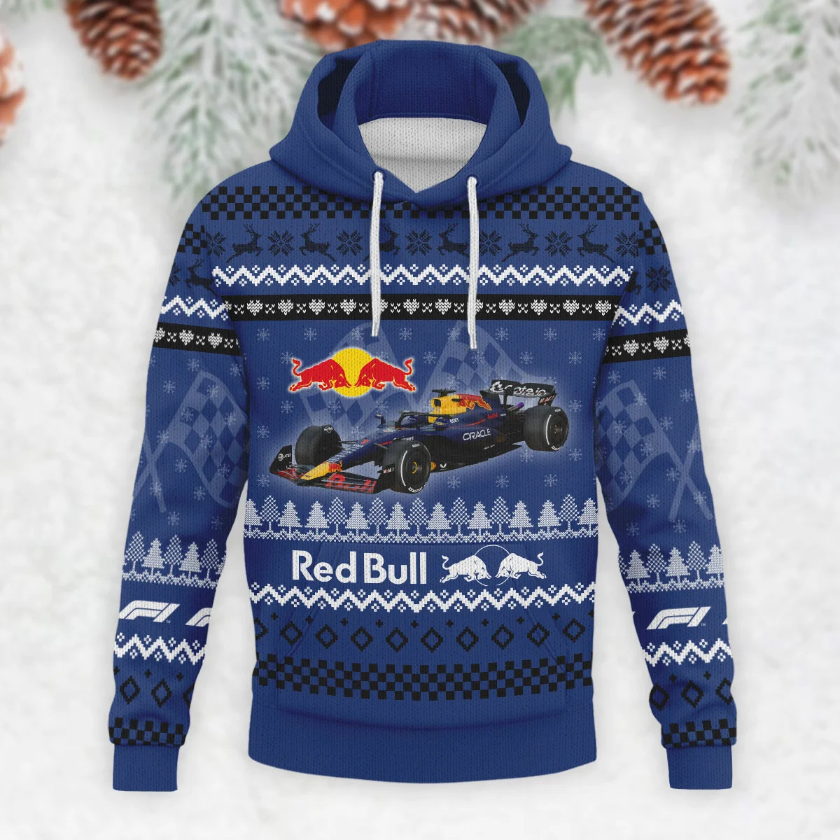 2025 Car Red Bull Racing Formula 1 - Knitted Hoodie BLVAF12209250A22RBR - Image 2