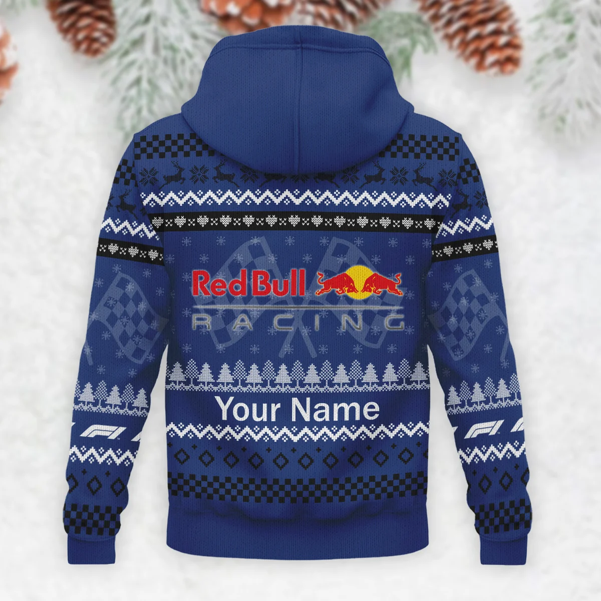 2025 Car Red Bull Racing Formula 1 - Knitted Hoodie BLVAF12209250A22RBR - Image 3