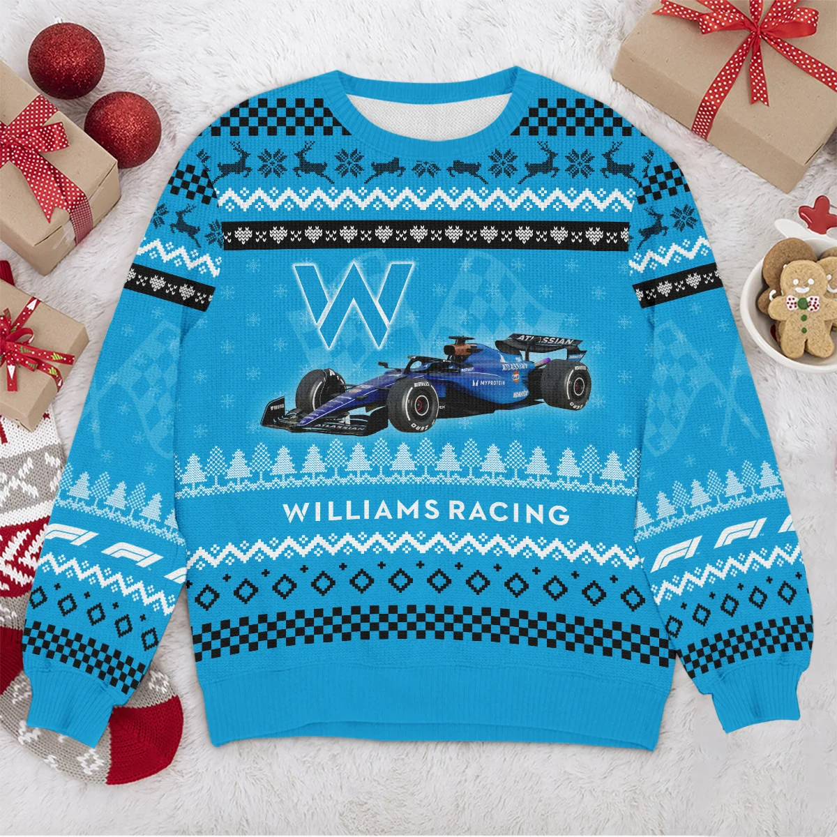 2025 Car Williams Formula 1 - Ugly Sweater BLVAF1220925A22WIL - Image 4