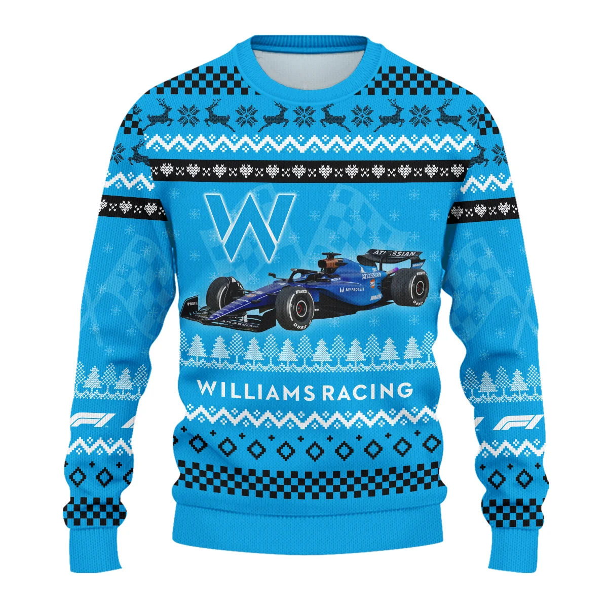 2025 Car Williams Formula 1 - Ugly Sweater BLVAF1220925A22WIL - Image 2