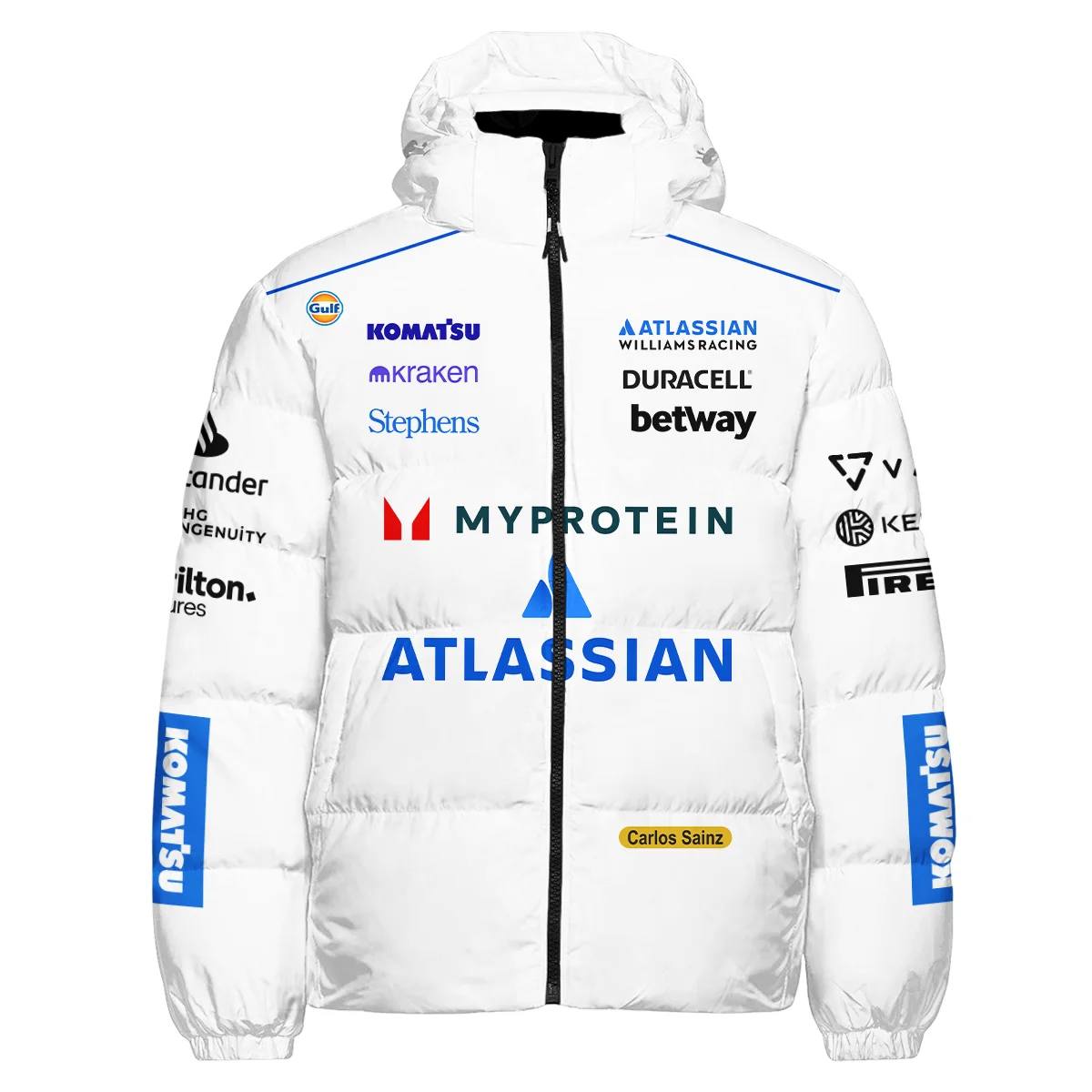 Alternative view of 2025 Carlos Sainz Racing Suit Williams F1 Down & Puffer Jackets BLVACS190825A12HCJ