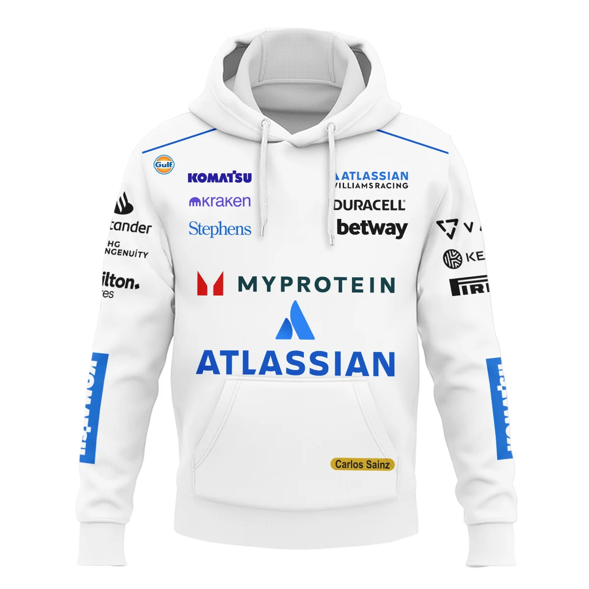 2025 Carlos Sainz Racing Suit Williams F1 Hoodie BLVACS190825A12HD - Image 2
