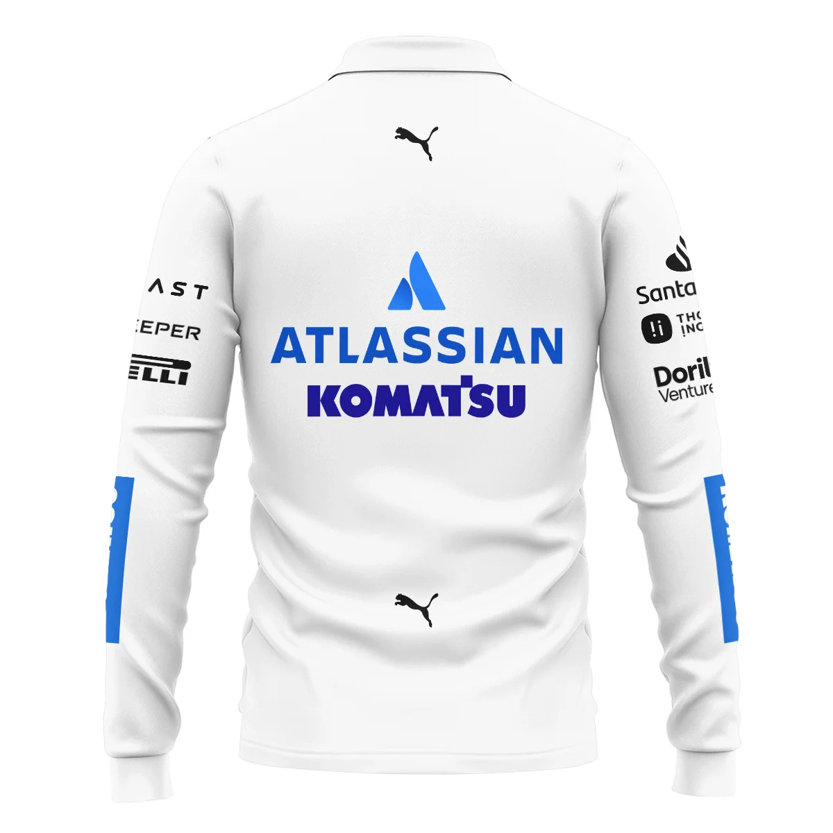 2025 Carlos Sainz Racing Suit Williams F1 Long Polo Shirt BLVACS190825A12LPL - Image 3