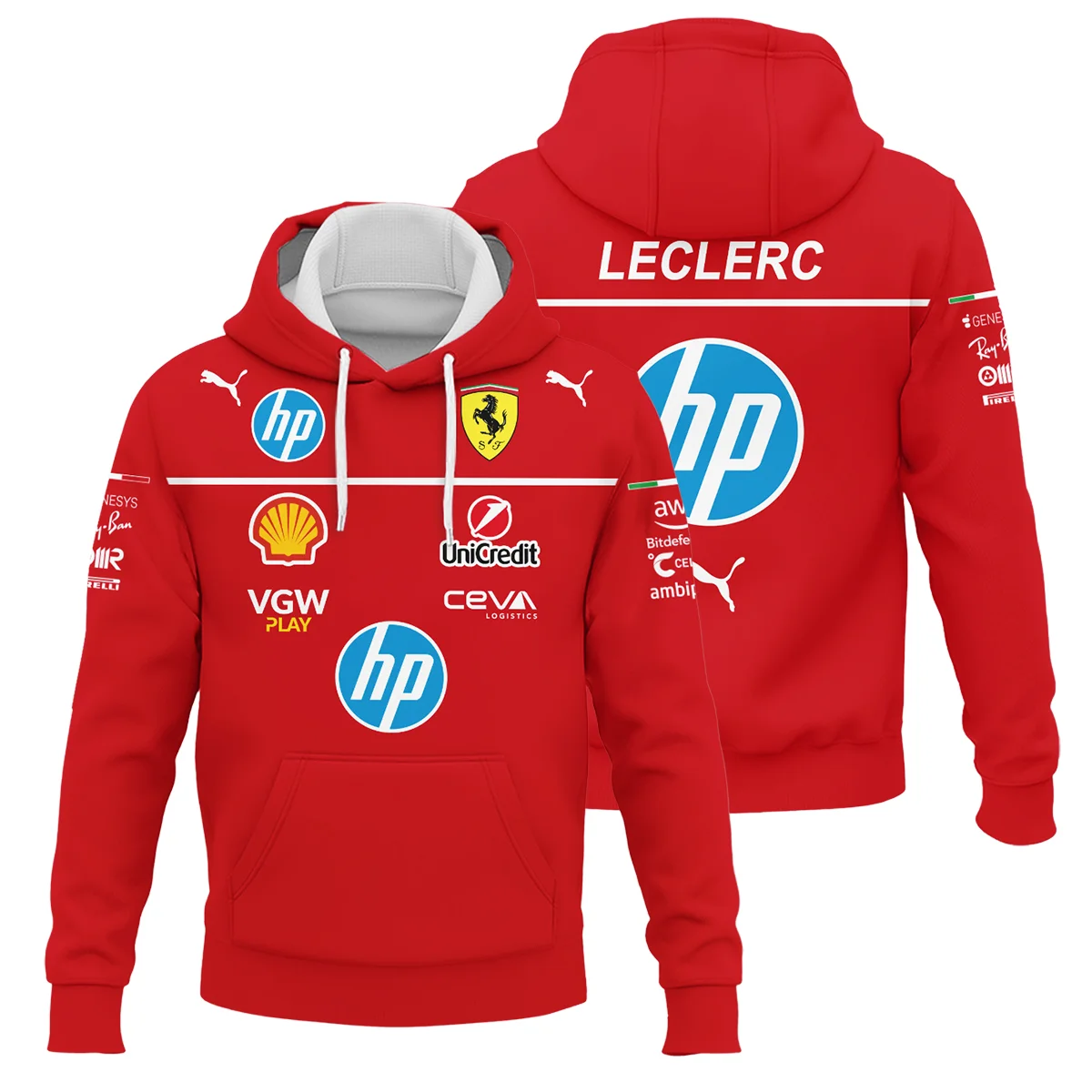 2025 Charles Leclerc Racing Suit Ferrari F1 Hoodie Unisex Motorsport Apparel BLVACL260825A7HD
