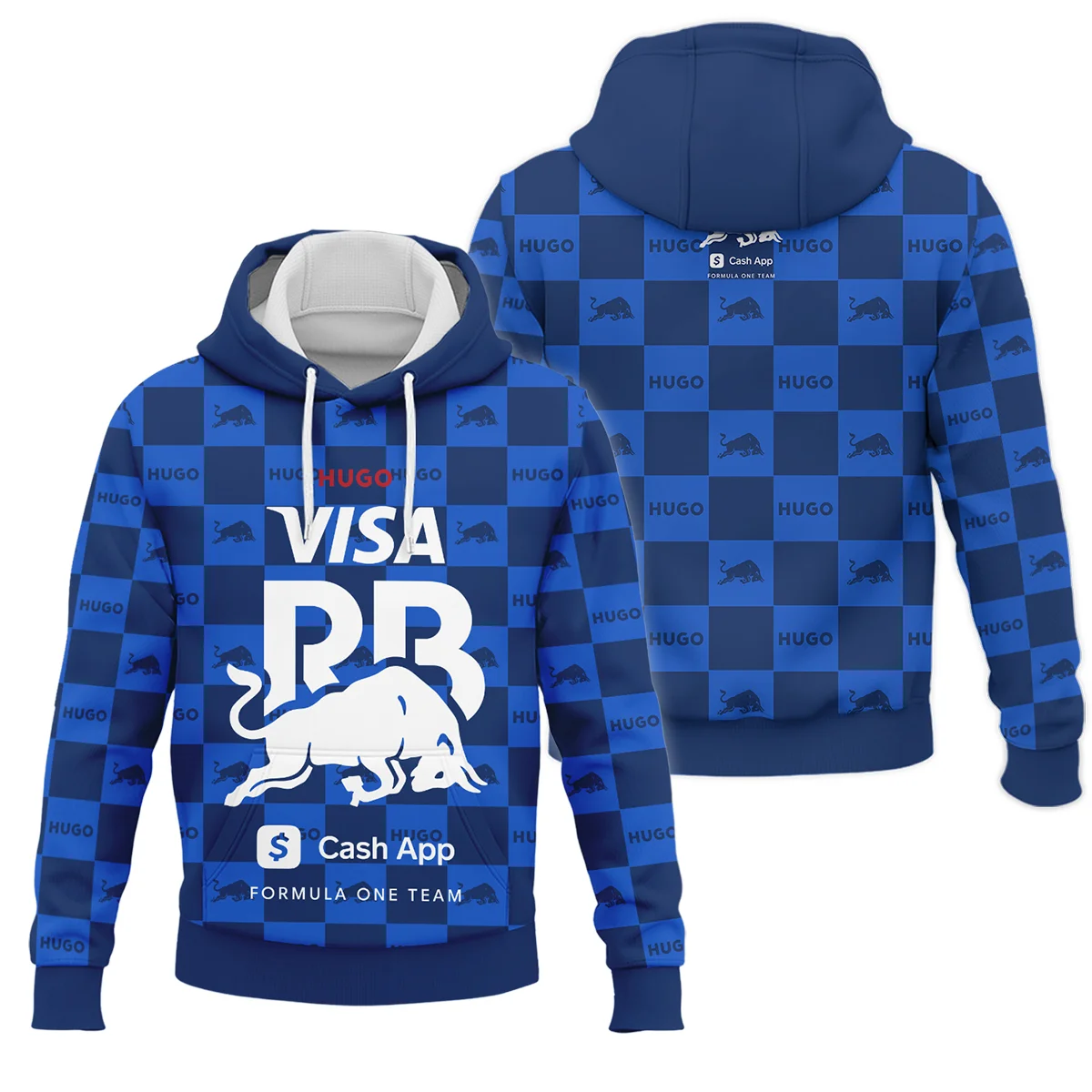 2025 Hugo Soccer Style Racing Bulls F1 Hoodie Unisex Motorsport Apparel BLVA021225RCBHD
