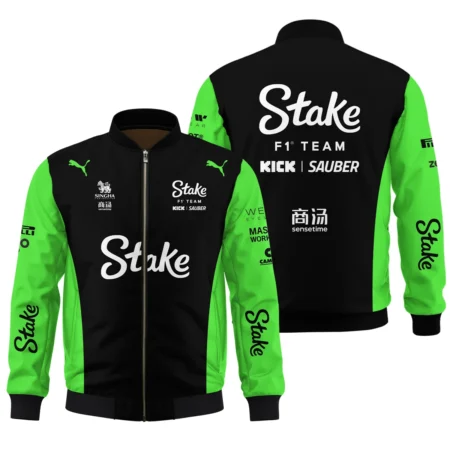 2025 Kick Sauber F1 Race Suit Bomber Unisex Motorsport Apparel BLVA100725A03KSBB