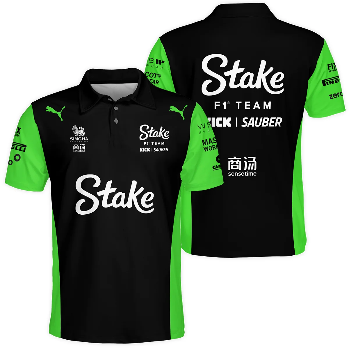 2025 Kick Sauber F1 Race Suit Polo Shirt Unisex Motorsport Apparel BLVA100725A03KSPL