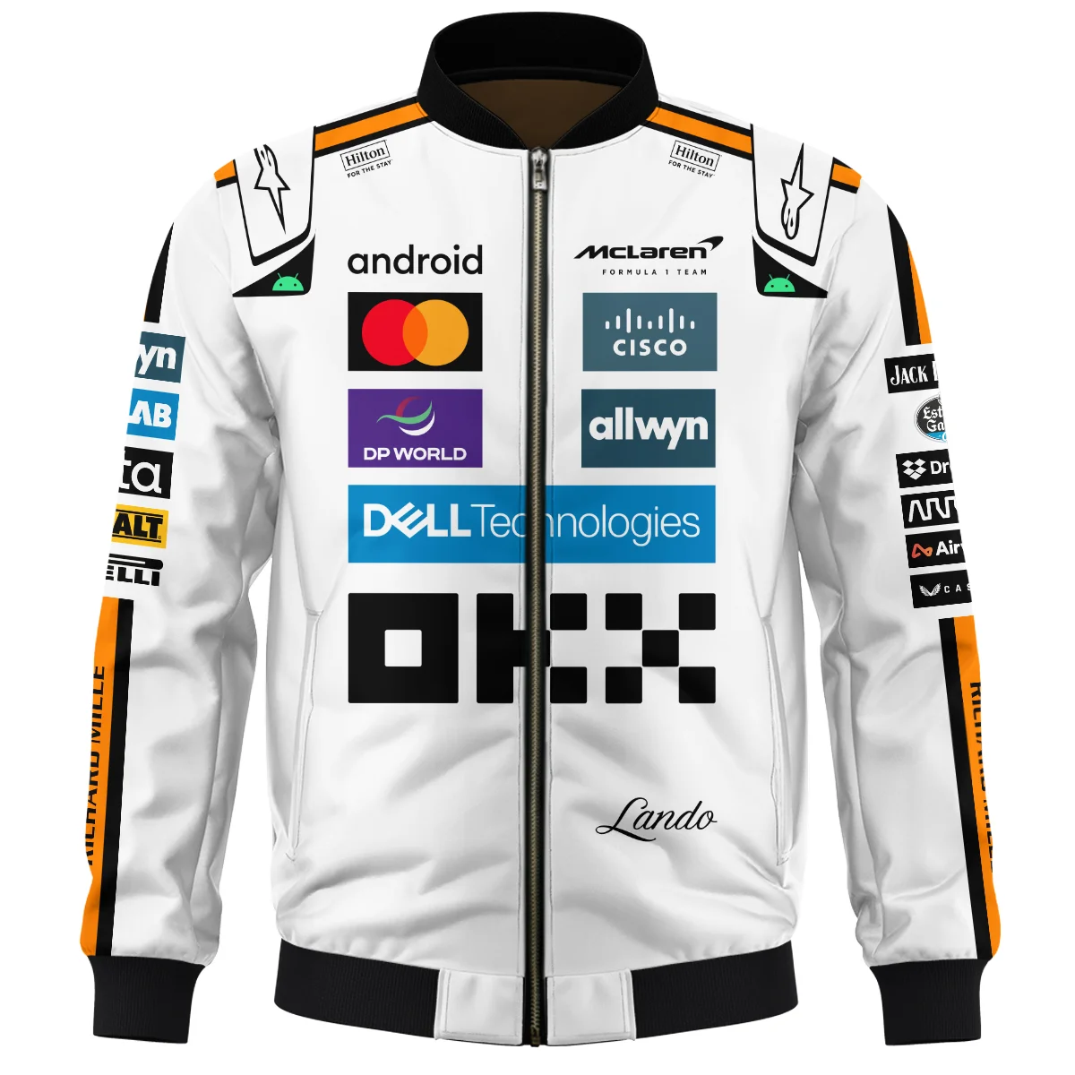 2025 Lando Norris Racing Suit McLaren F1 Bomber BLVALN120825A4BB - Image 2