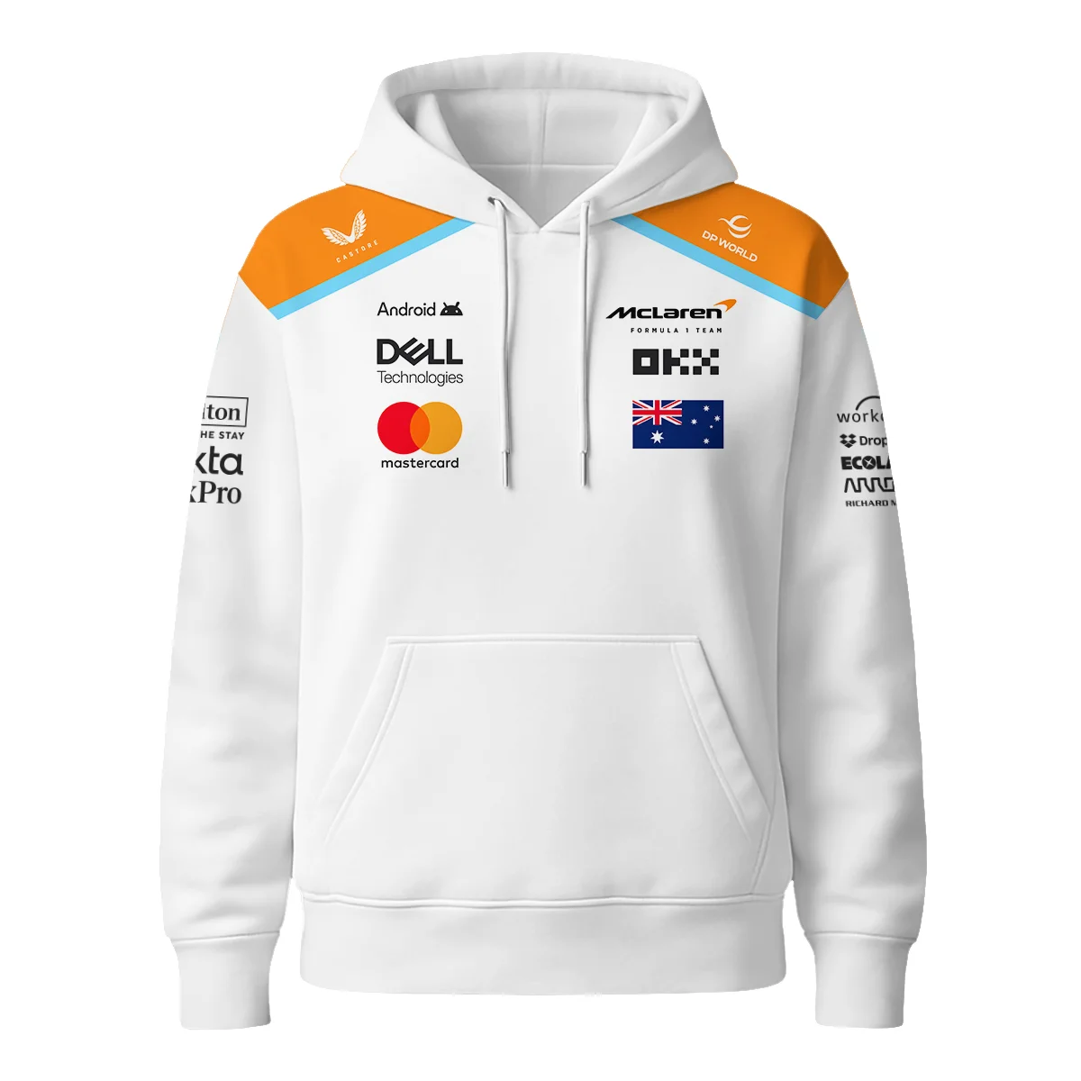 2025 McLaren White Unisex Hoodie BLF120625A5HD - Image 2