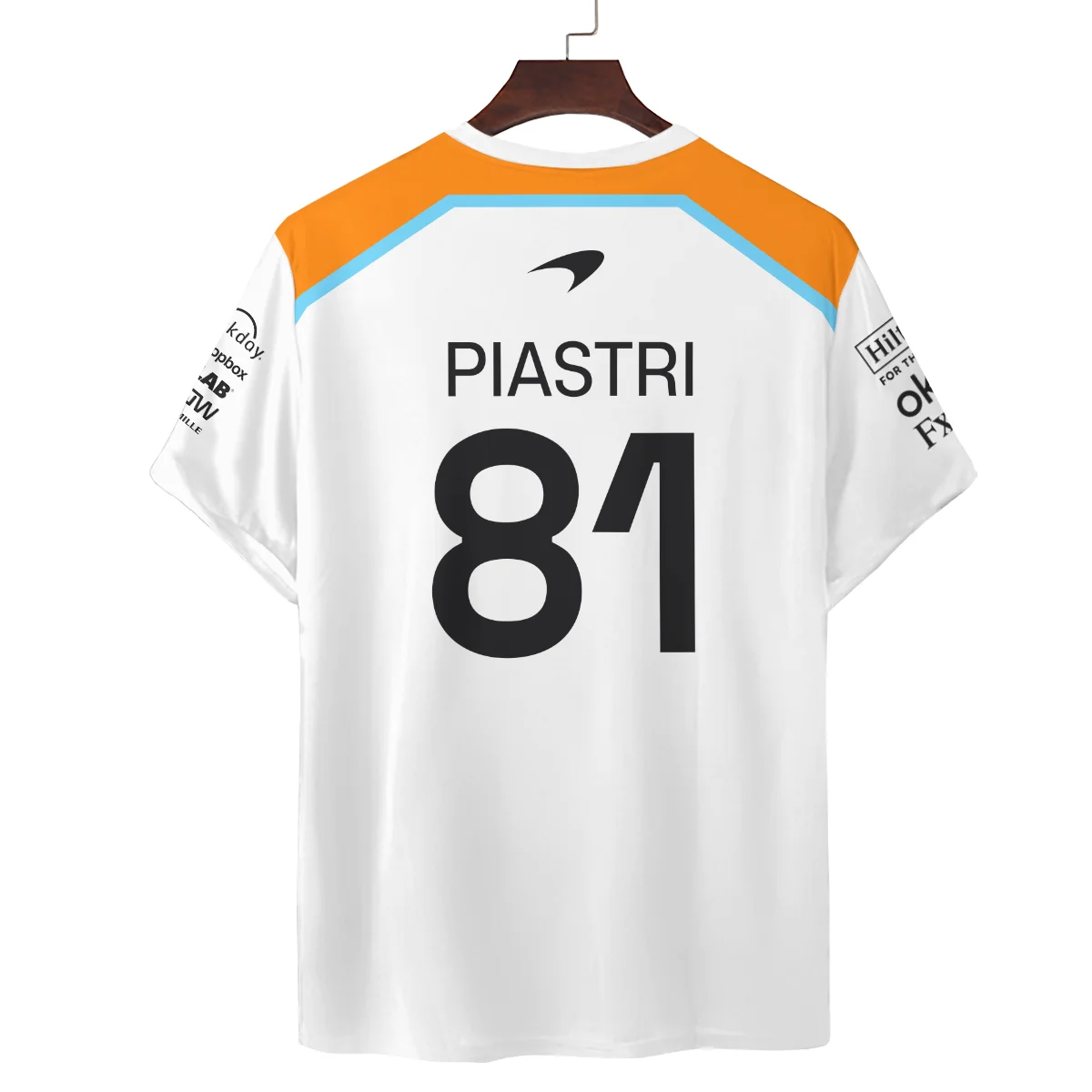 2025 McLaren White Unisex T-Shirt BLF120625A5TS - Image 3