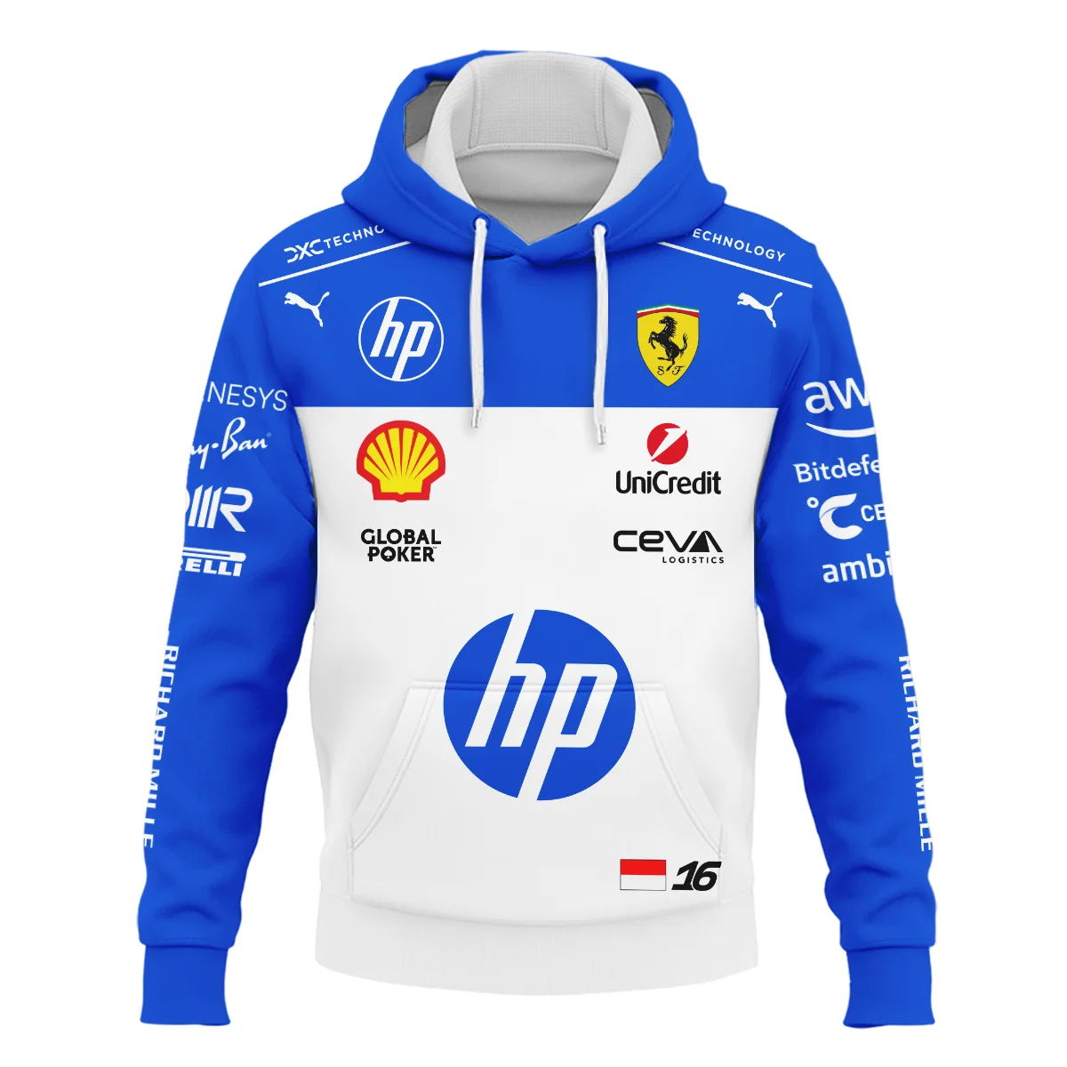 2025 Miami GP Charles Leclerc Racing Suit Renault F1 Hoodie BLVACL260825A1HD - Image 2
