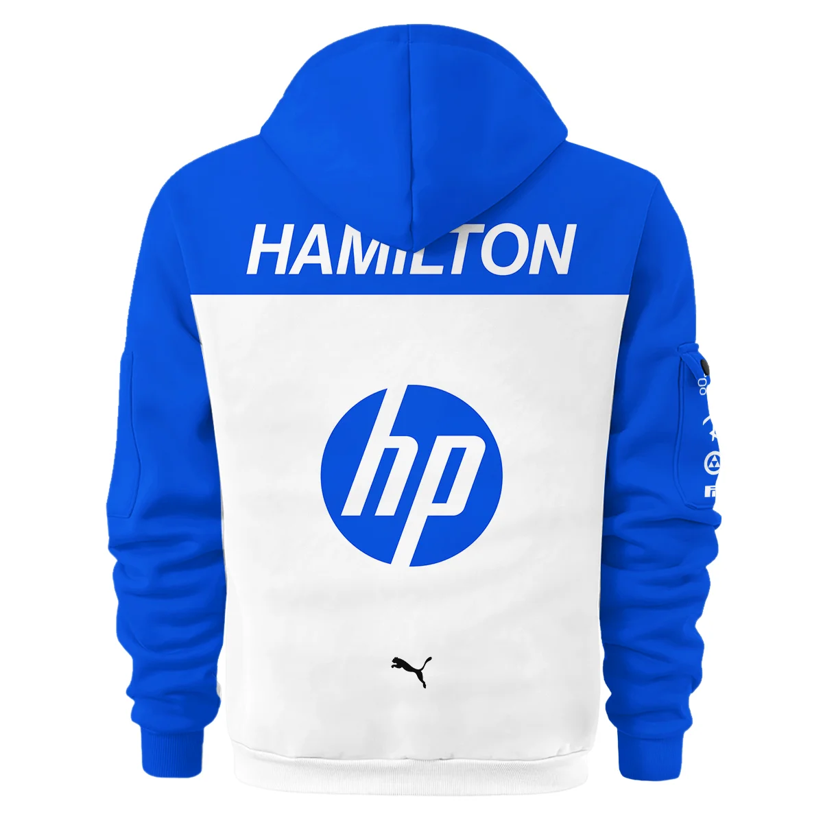 2025 Miami GP Lewis Hamilton Racing Suit Ferrari F1 Hoodie Half Zipper BLVALH180825A1HDF - Image 3