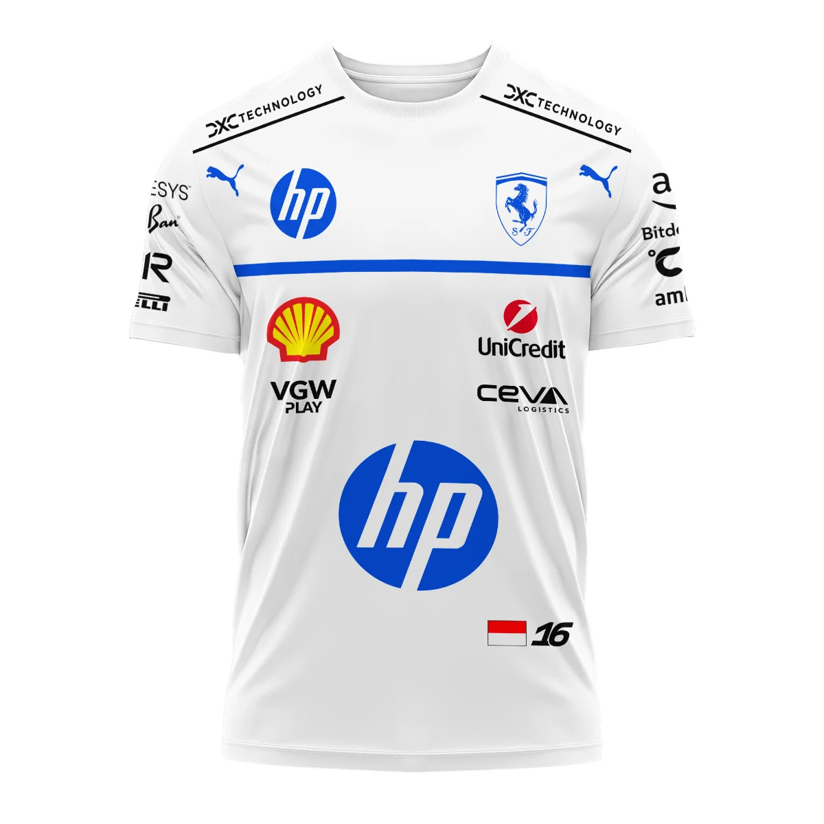 2025 Monaco GP Charles Leclerc Racing Suit Renault F1 T-Shirt BLVACL260825A2TS - Image 2