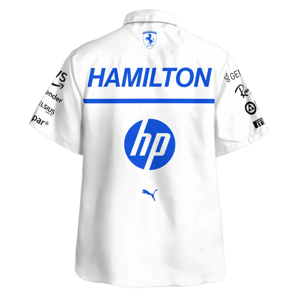 2025 Monaco GP Lewis Hamilton Racing Suit Ferrari F1 Hawaiian Shirt BLVALH180825A2HW - Image 3