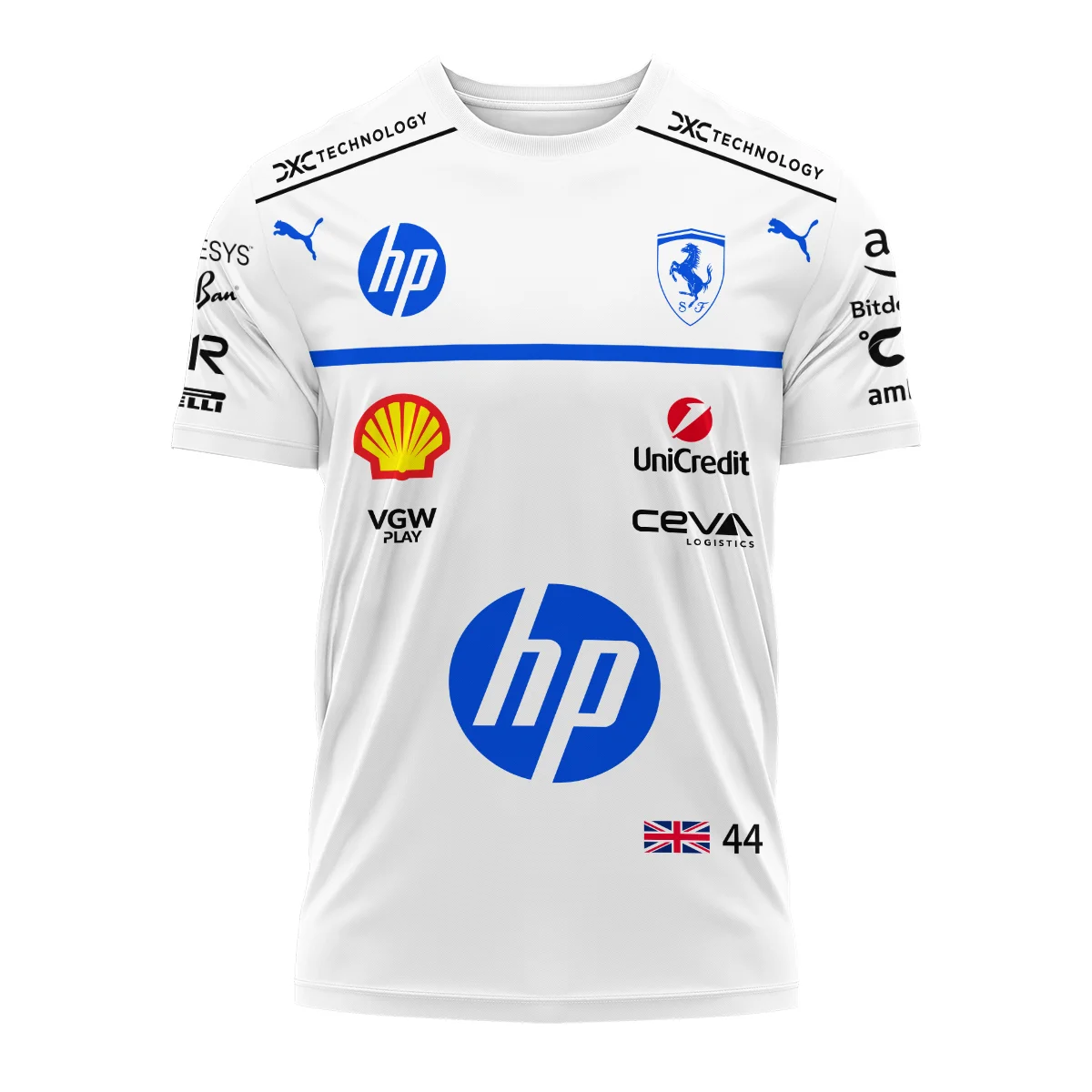 2025 Monaco GP Lewis Hamilton Racing Suit Ferrari F1 T-Shirt BLVALH180825A2TS - Image 2