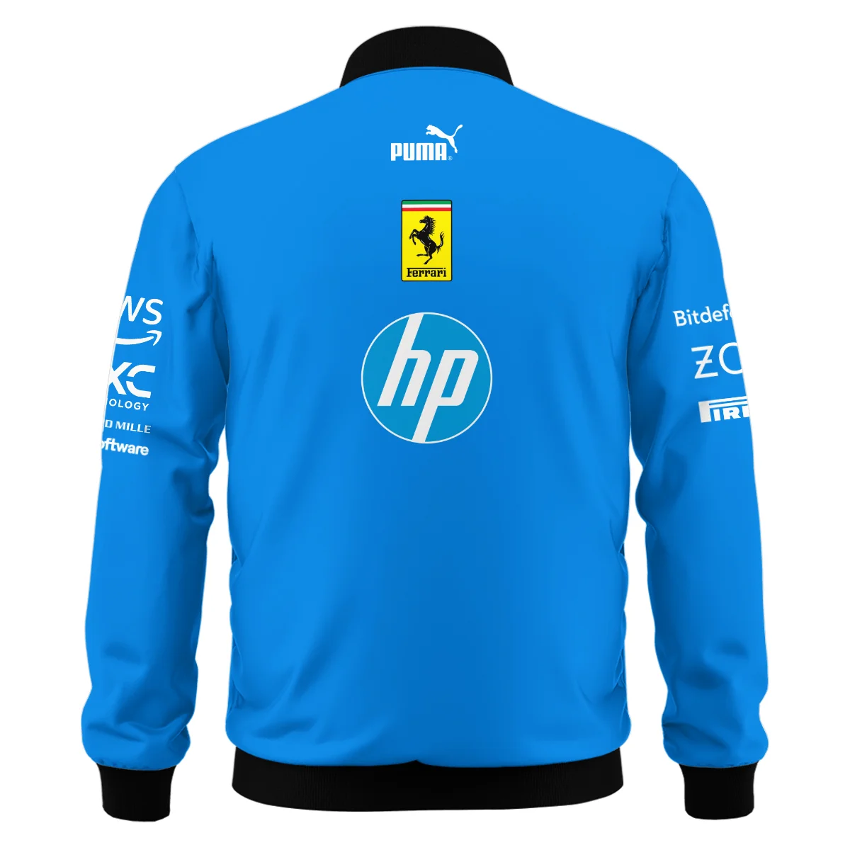 2025 Monza GP Racing Suit Ferrari F1 Bomber BLVAFRR281125A1BB - Image 3