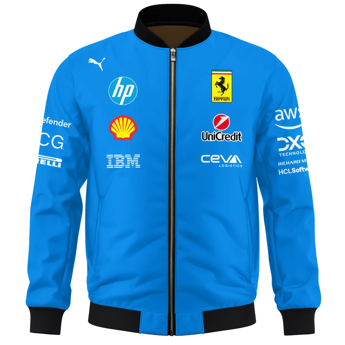 2025 Monza GP Racing Suit Ferrari F1 Bomber BLVAFRR281125A1BB - Image 2