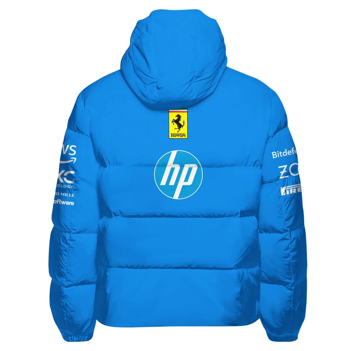 2025 Monza GP Racing Suit Ferrari F1 Down & Puffer Jackets BLVAFRR281125A1HCJ - Image 3