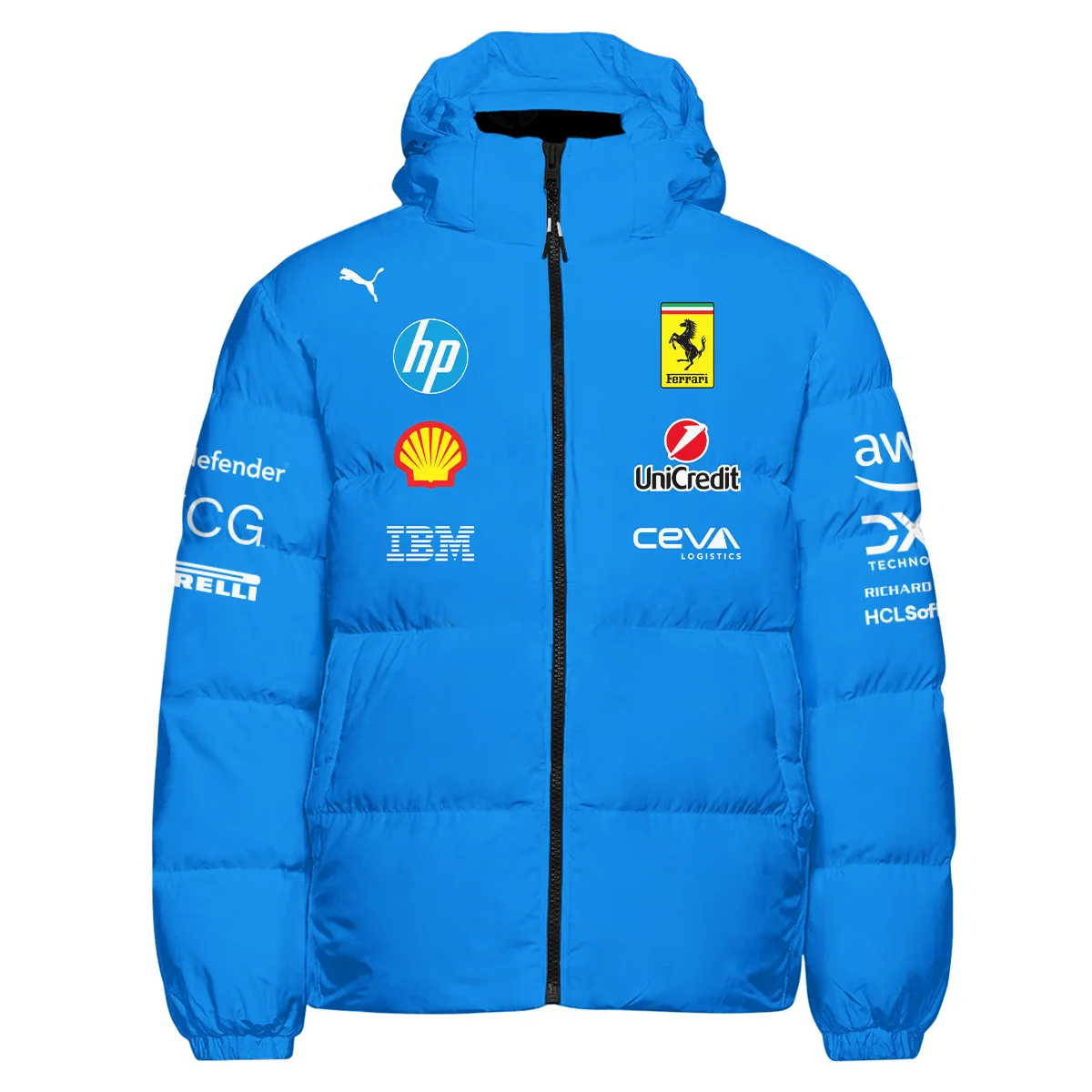 2025 Monza GP Racing Suit Ferrari F1 Down & Puffer Jackets BLVAFRR281125A1HCJ - Image 2