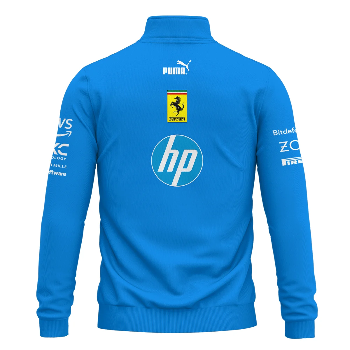 2025 Monza GP Racing Suit Ferrari F1 Quarter-Zip Sweatshirt BLVAFRR281125A1QZS - Image 3