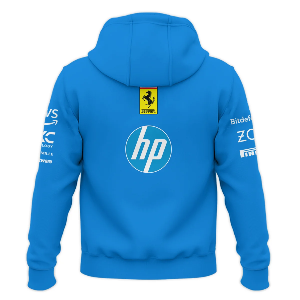 2025 Monza GP Racing Suit Ferrari F1 Zipper Hoodie BLVAFRR281125A1ZHD - Image 3