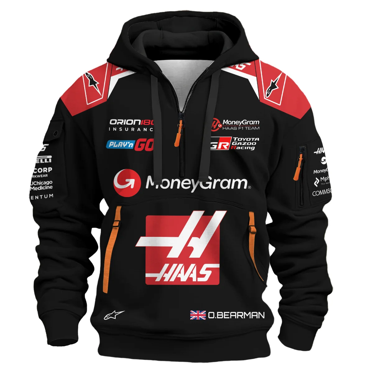 2025 OB87 Race Suit - Hoodie Half Zip BLOB151125A1HDF - Image 2