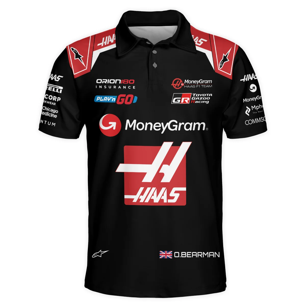 2025 OB87 Race Suit Haas F1 Team - Polo Shirt BLOB151125A1PL - Image 2