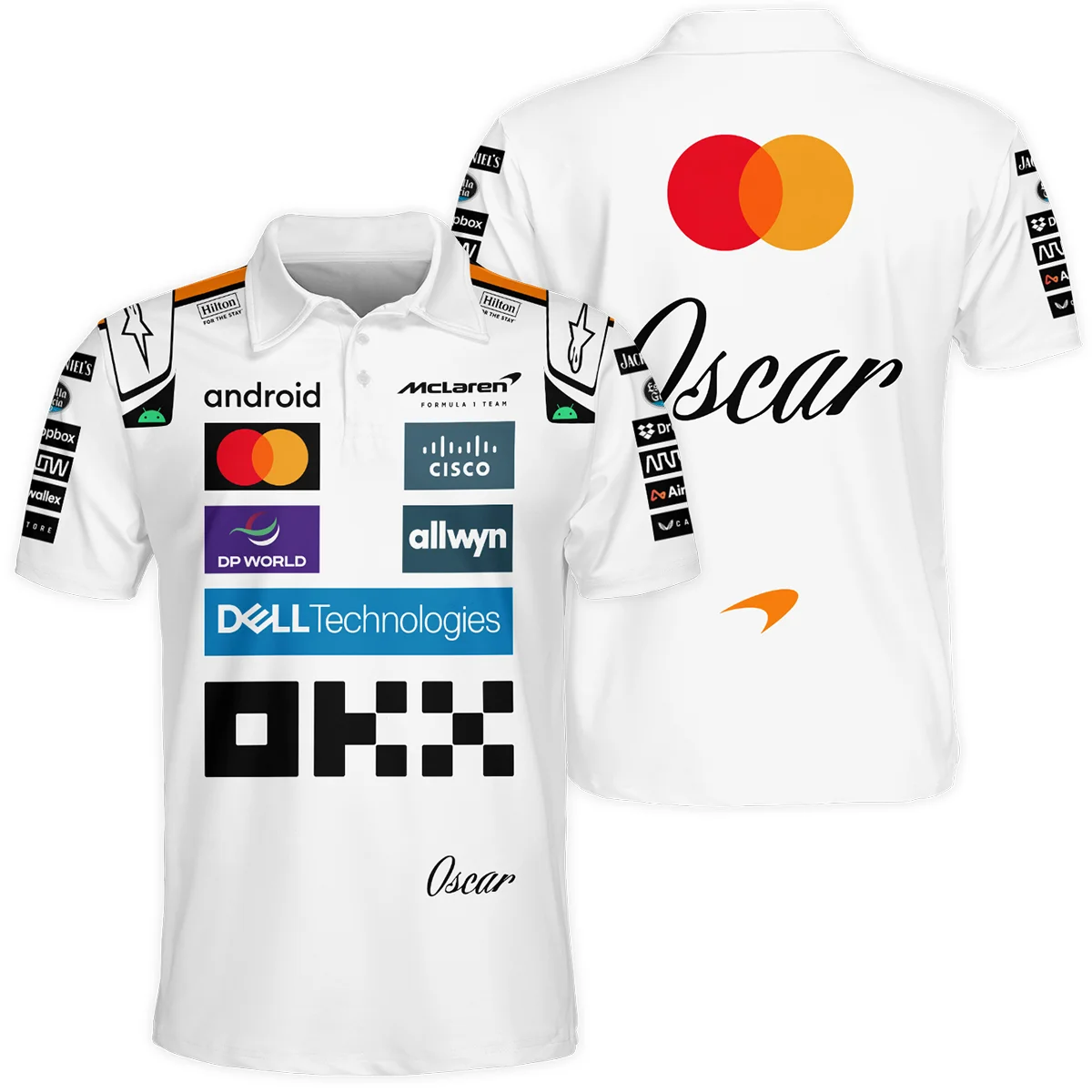 2025 Oscar Piastri Racing Suit McLaren F1 Polo Shirt Unisex Motorsport Apparel BLVAOP150825A4PL