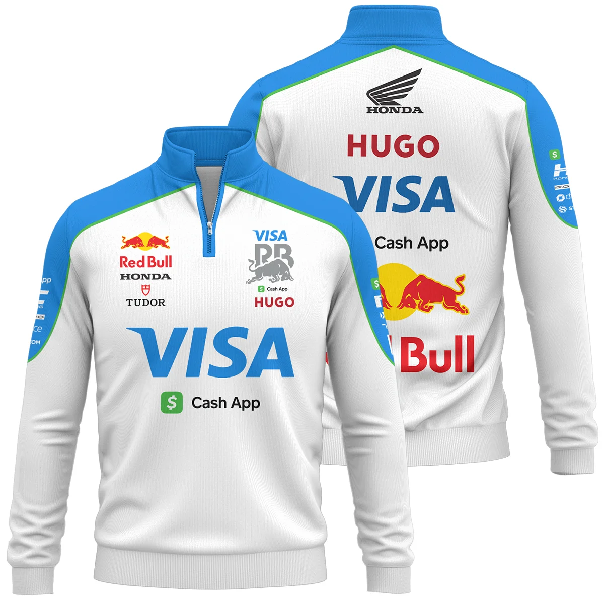2025 Racing Bulls F1 Race Suit Quarter-Zip Sweatshirt Unisex Motorsport Apparel BLVA110725A03RCBQZS