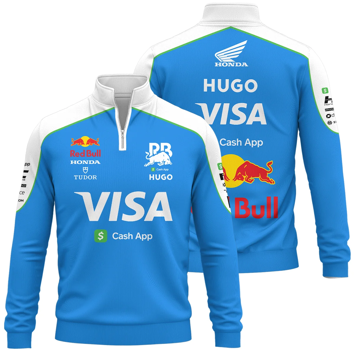 2025 Racing Bulls F1 Race Suit Quarter-Zip Sweatshirt Unisex Motorsport Apparel BLVA110725A04RCBQZS