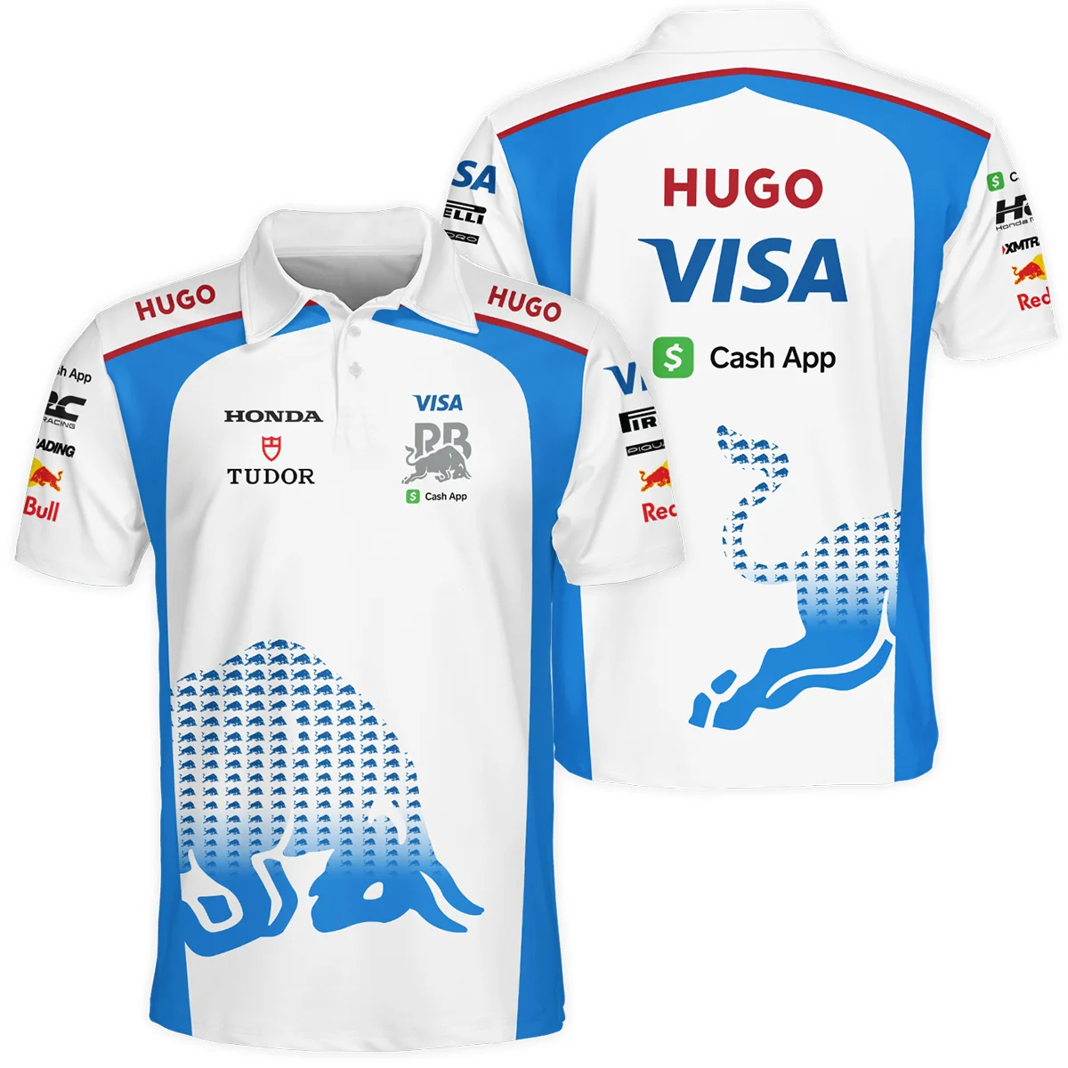 2025 Racing Bulls F1 Team Suit Polo Shirt BLVA110725A01RCBPL