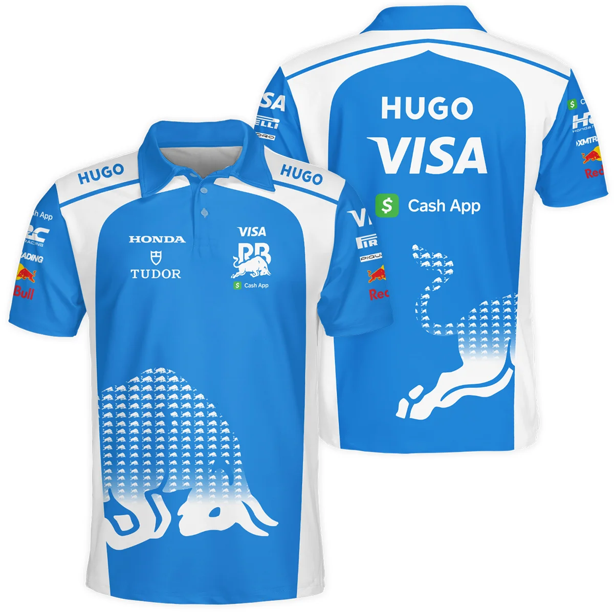 2025 Racing Bulls F1 Team Suit Polo Shirt BLVA110725A02RCBPL