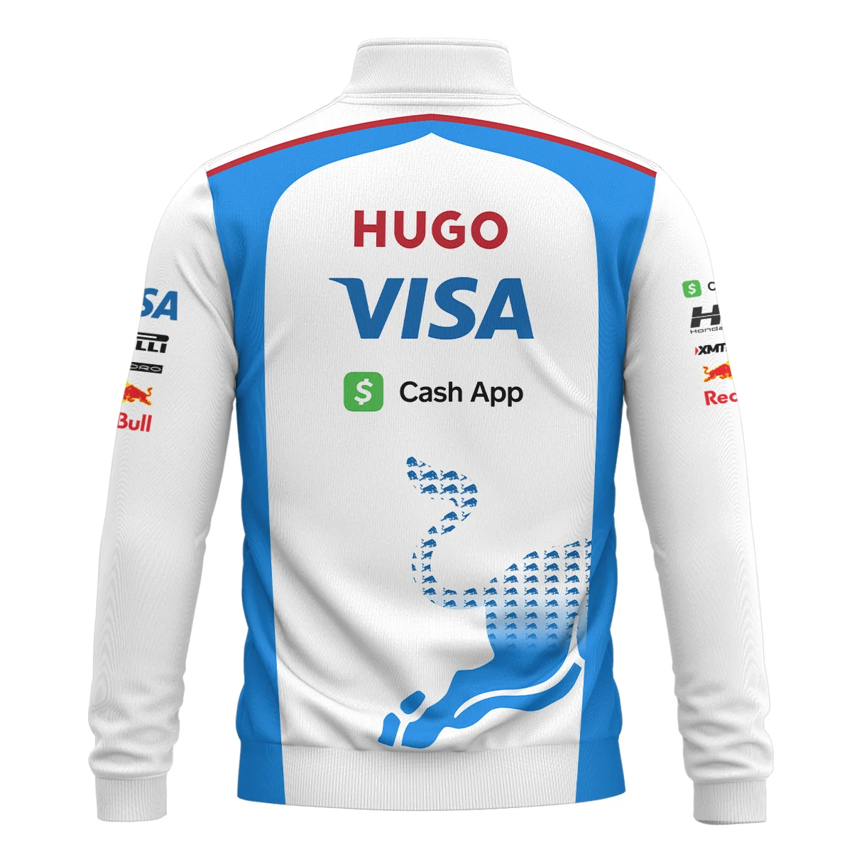 2025 Racing Bulls F1 Team Suit Quarter-Zip Sweatshirt Unisex Motorsport Apparel BLVA110725A01RCBQZS - Image 3