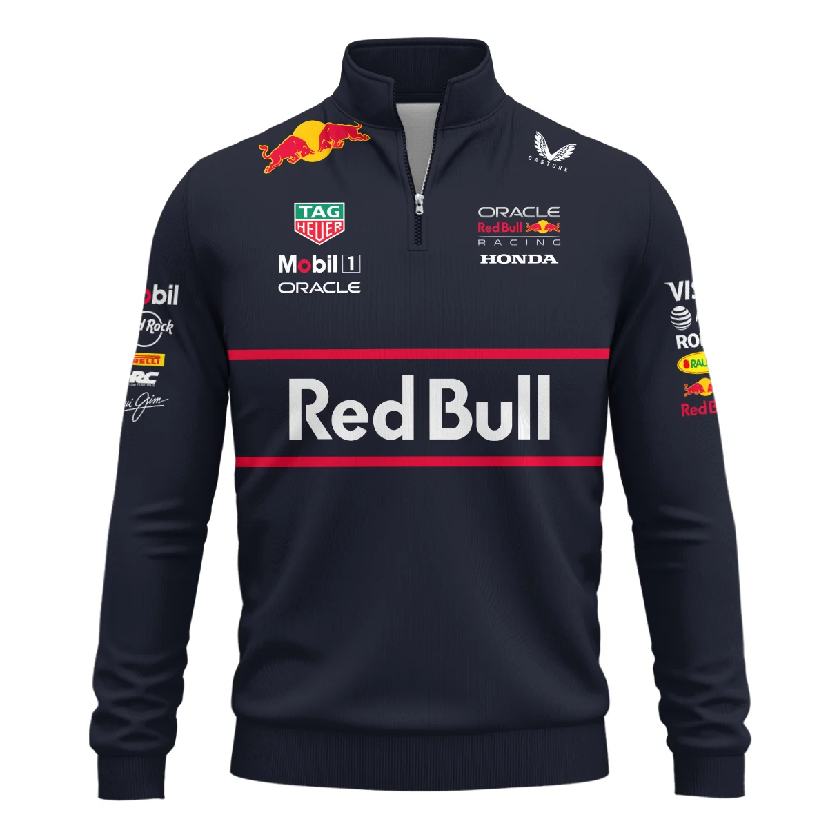 2025 Red Bull Racing F1 Quarter-Zip Sweatshirt All Over Prints BLRBR10525A2QTZ - Image 2