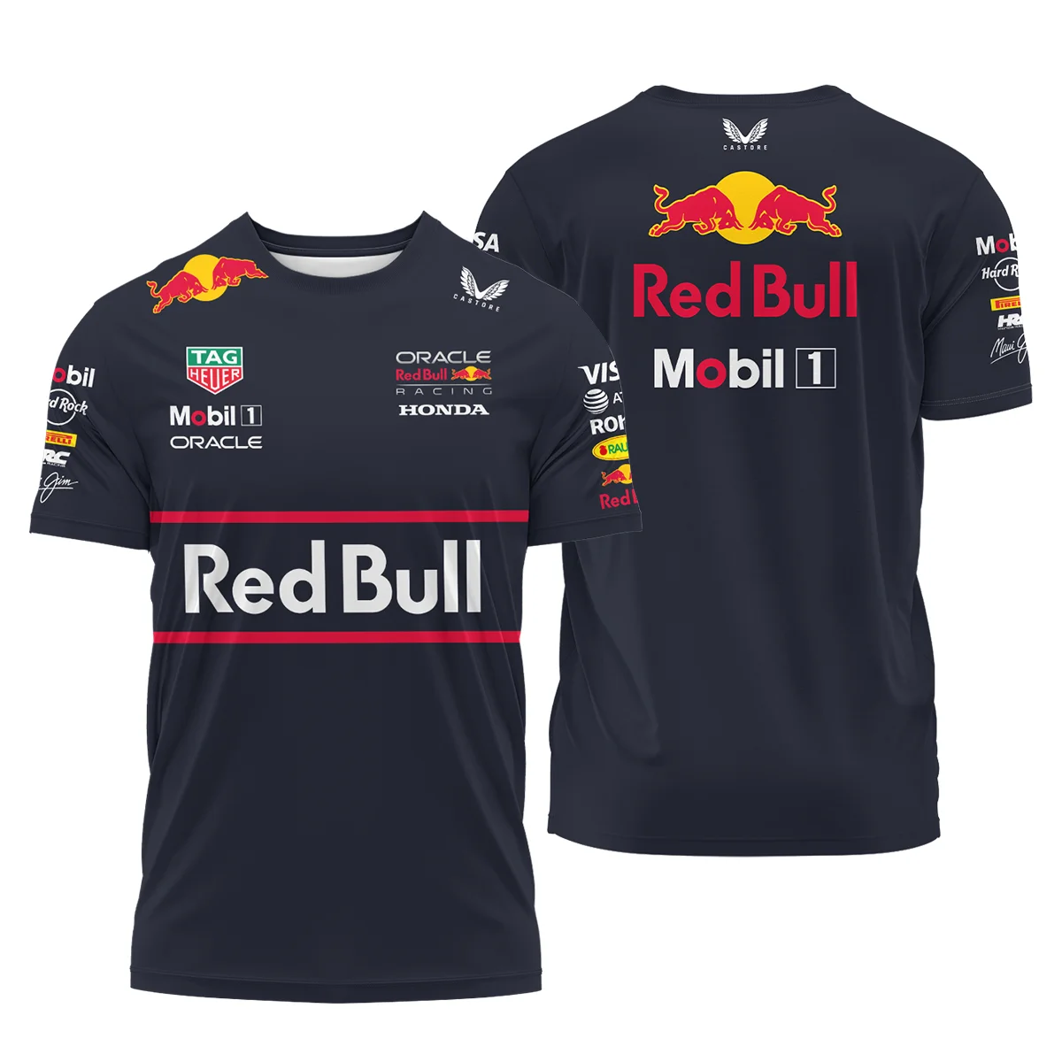 2025 Red Bull Racing F1 T-Shirt All Over Prints BLRBR10525A2TS