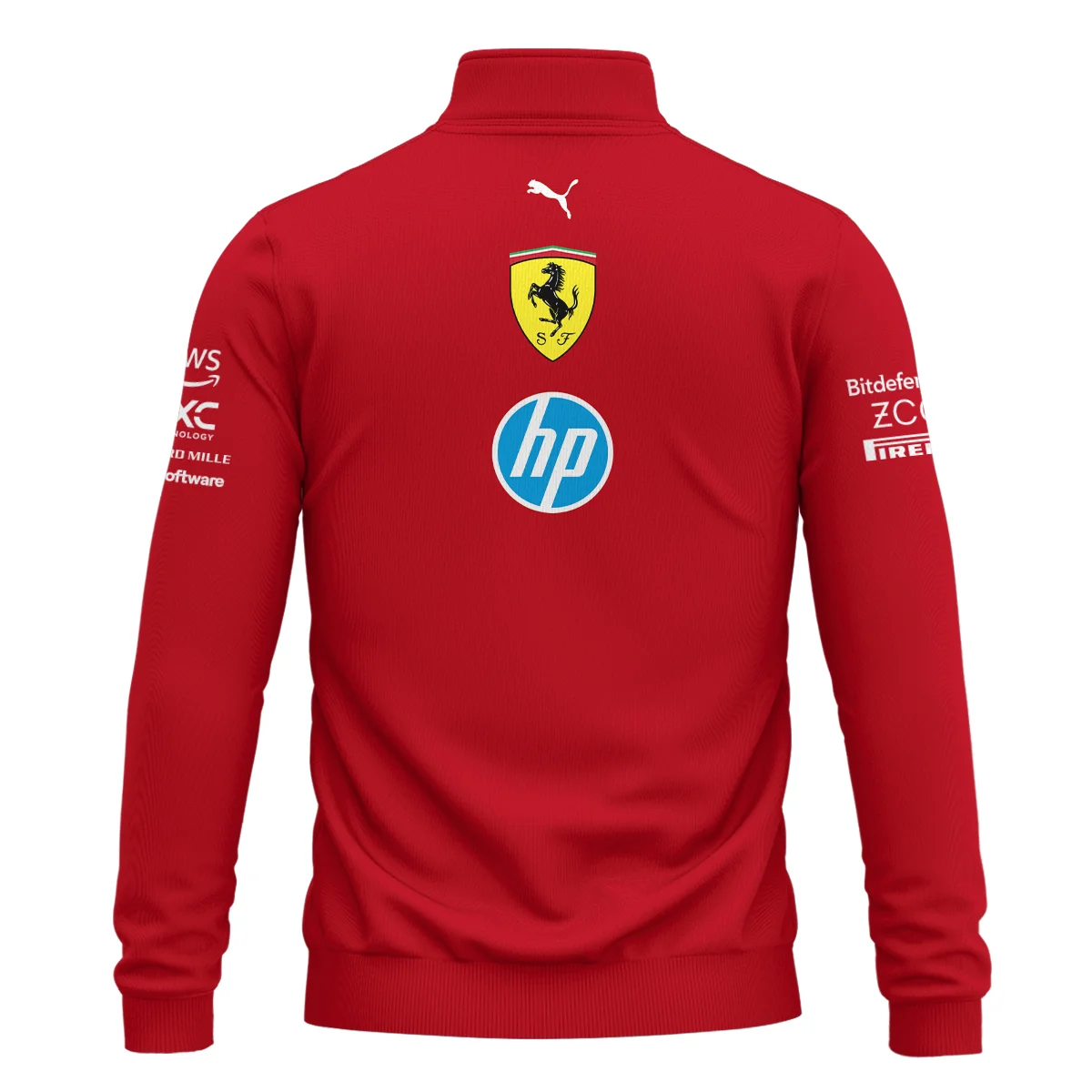 2025 Scuderia Ferrari F1 Quarter-Zip Sweatshirt Unisex Motorsport Apparel BLFRR4625A3QZS - Image 3