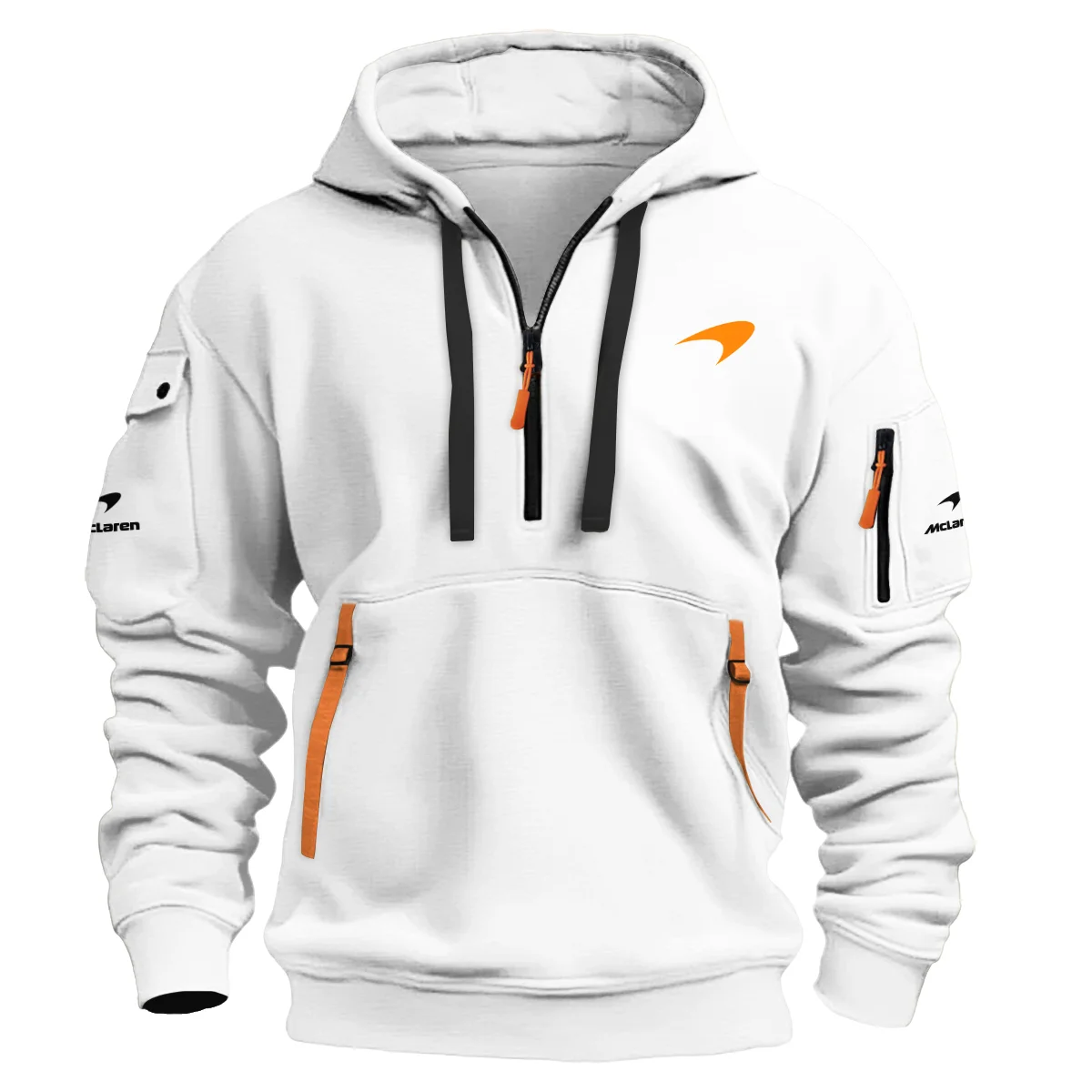 2025 WDC Lando Norris McLaren F1 Team Hoodie Half Zip BLNRWDCA4HDF - Image 2