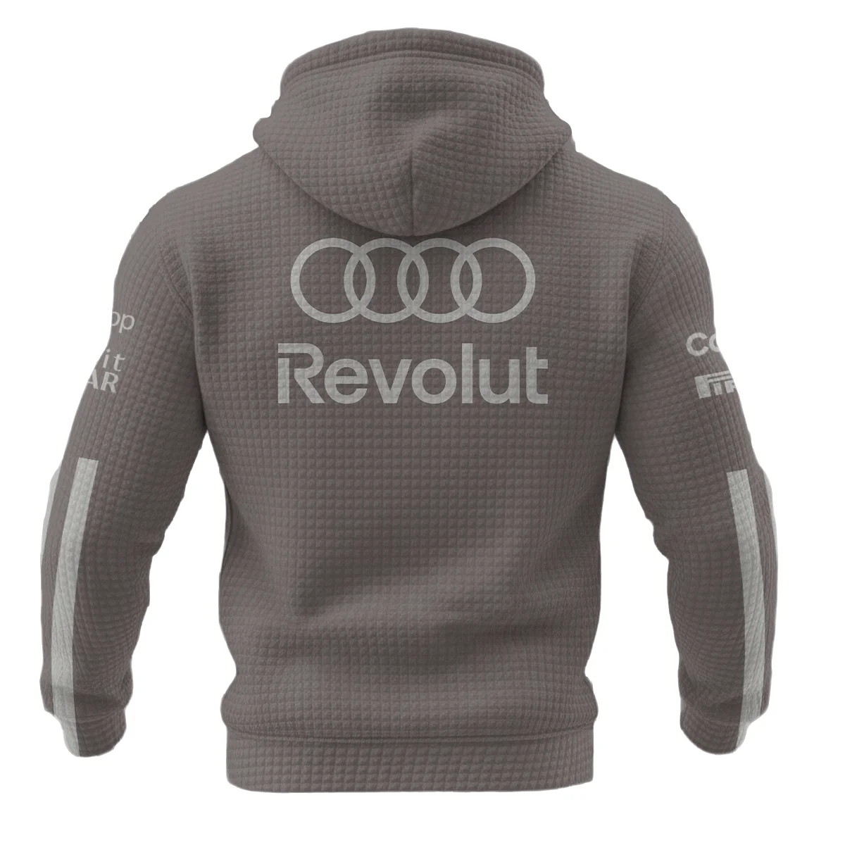 2026 Audi F1 Teamwear For Fans Hoodie Quilted Waffle BLVAAUDI230125A03HQW - Image 3