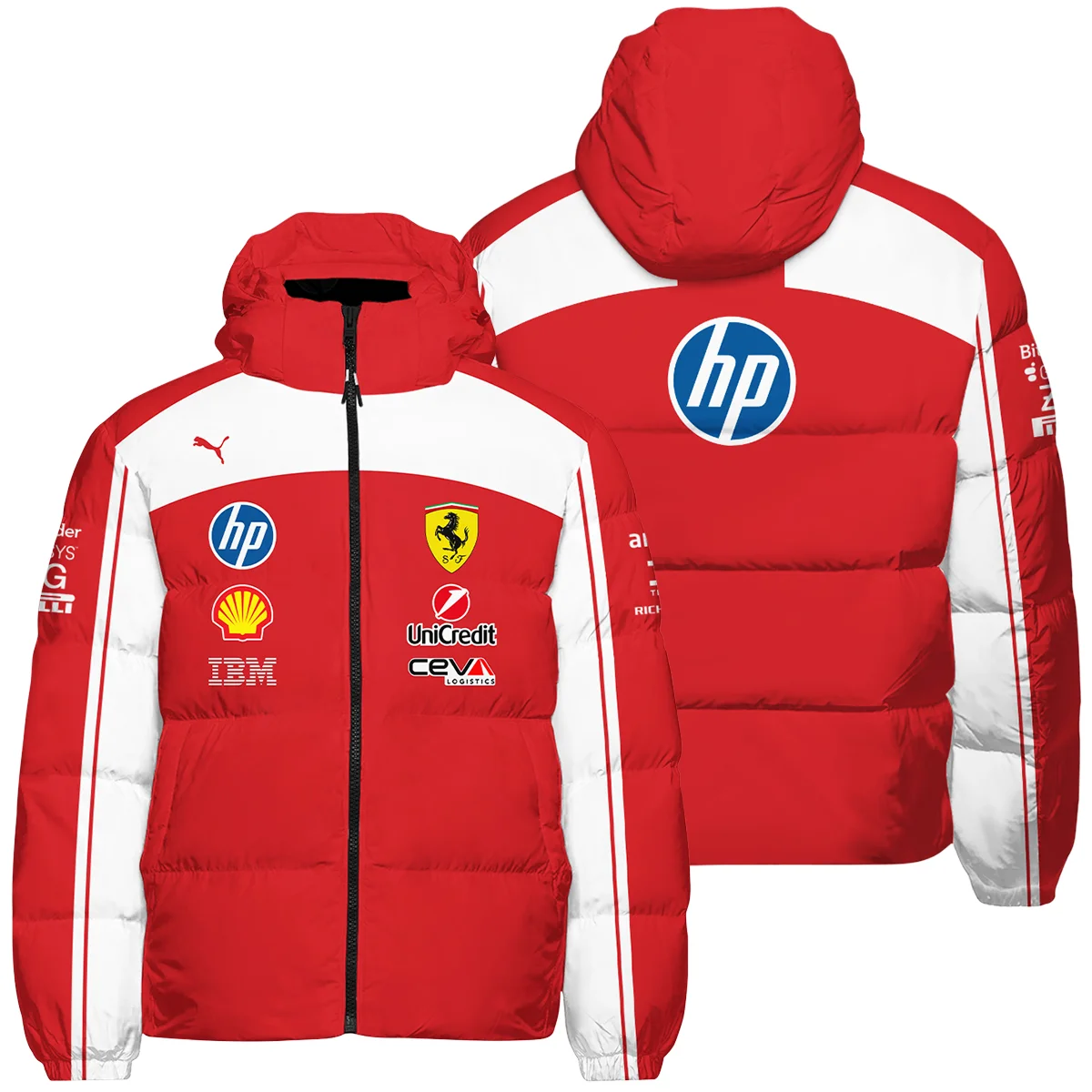 2026 Ferrari F1 Teamwear Down & Puffer Jackets BLVAFRR2226A5HCJ