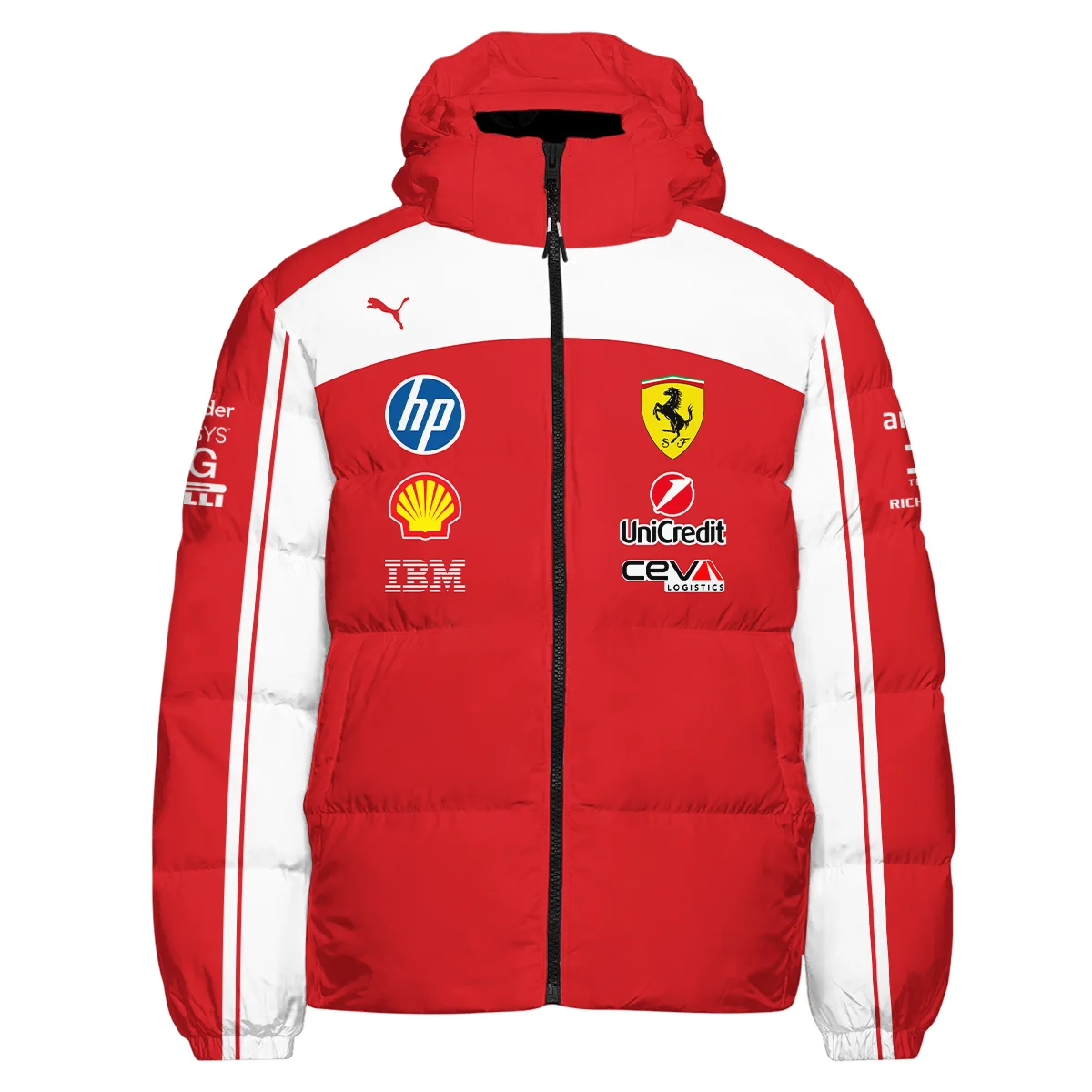 Alternative view of 2026 Ferrari F1 Teamwear Down & Puffer Jackets BLVAFRR2226A5HCJ