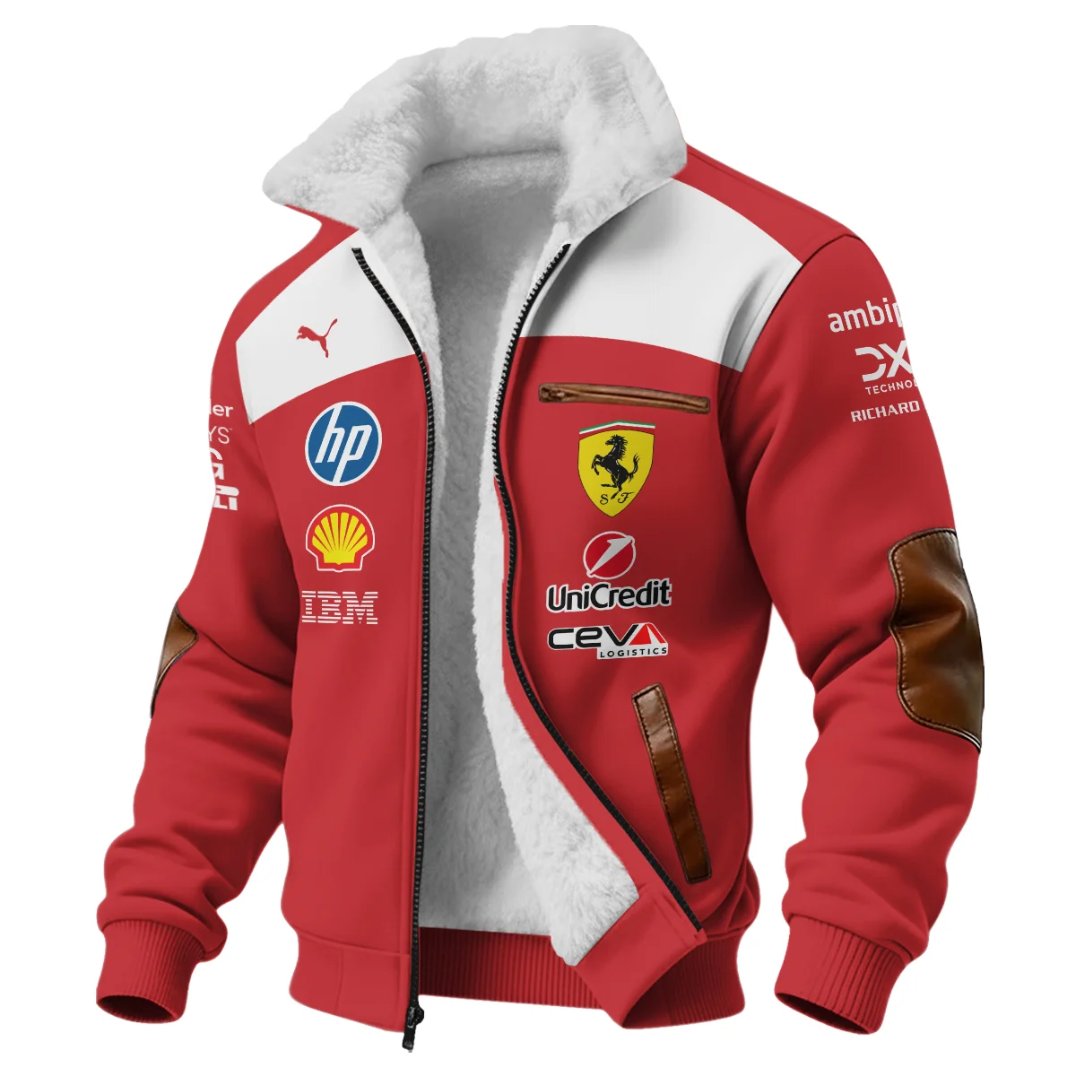 2026 Ferrari F1 Teamwear Fleece Jacket BLVAFRR2226A5FJ - Image 2