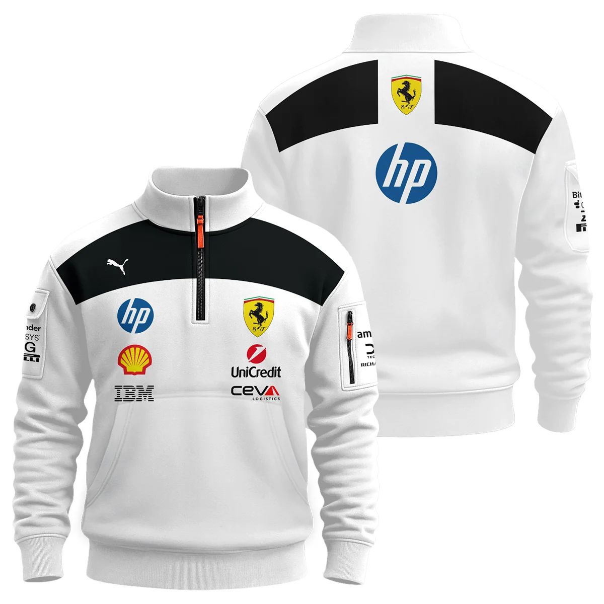 2026 Ferrari F1 Teamwear Sweatshirt Zipper Unisex Motorsport Apparel BLVAFRR2226A6SHZ